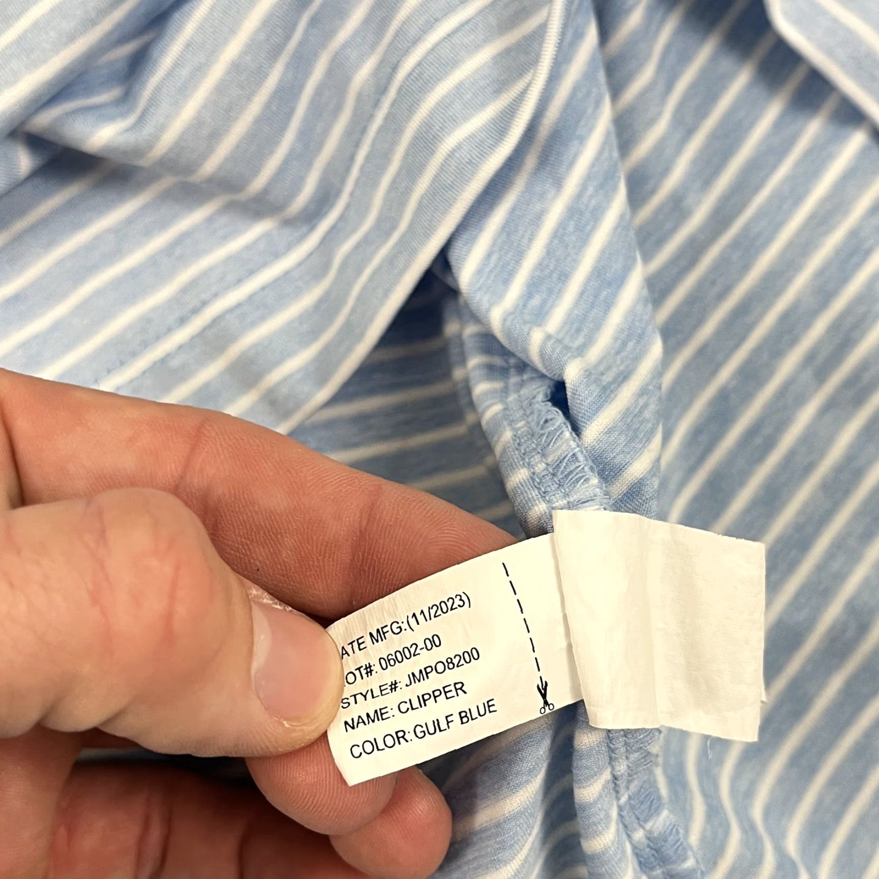 johnnie-O Johnnie-O Polo Shirt Mens 2XL Blue Striped Weston Golf Club Performance S/S Size US XXL / EU 58 / 5 - 6 Thumbnail