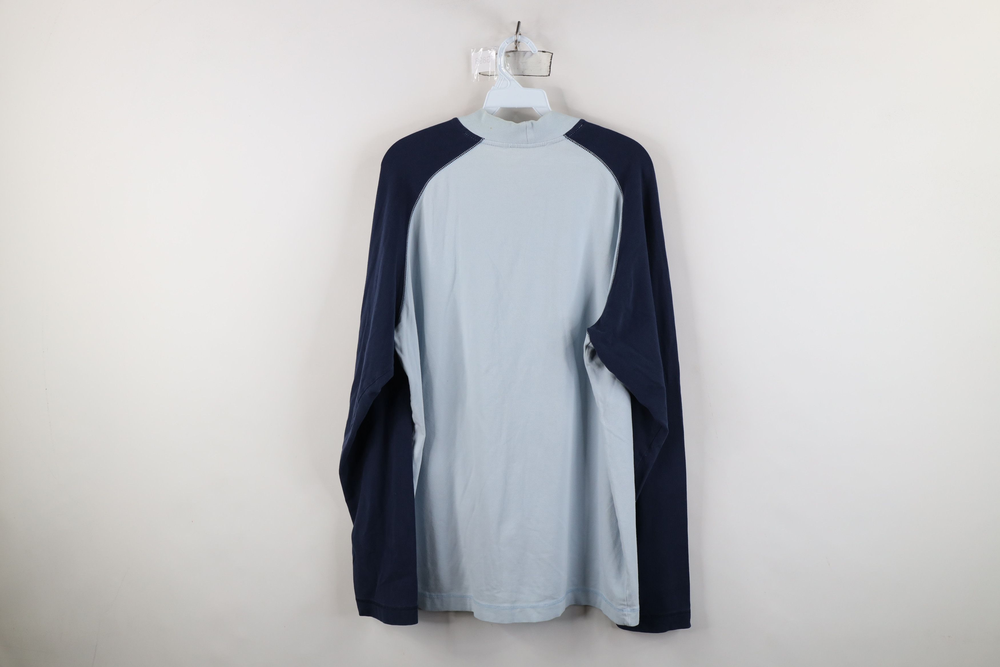 Nike Vintage 90s Y2K Nike Mini Swoosh Mock Neck Raglan T-Shirt Size US L / EU 52-54 / 3 - 13 Thumbnail