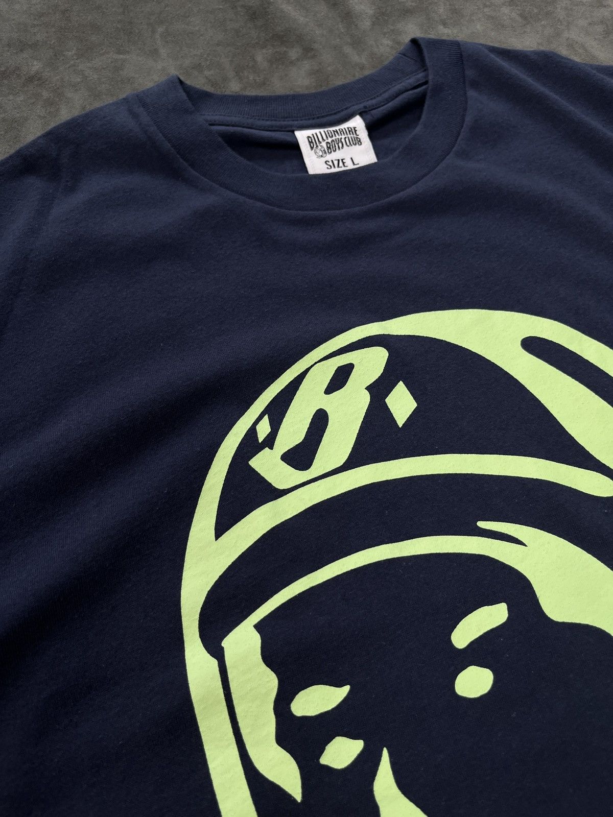 Billionaire Boys Club Rare Billionaire Boys Club BBC Helmet Print T-Shirt Navy L Size US L / EU 52-54 / 3 - 5 Thumbnail