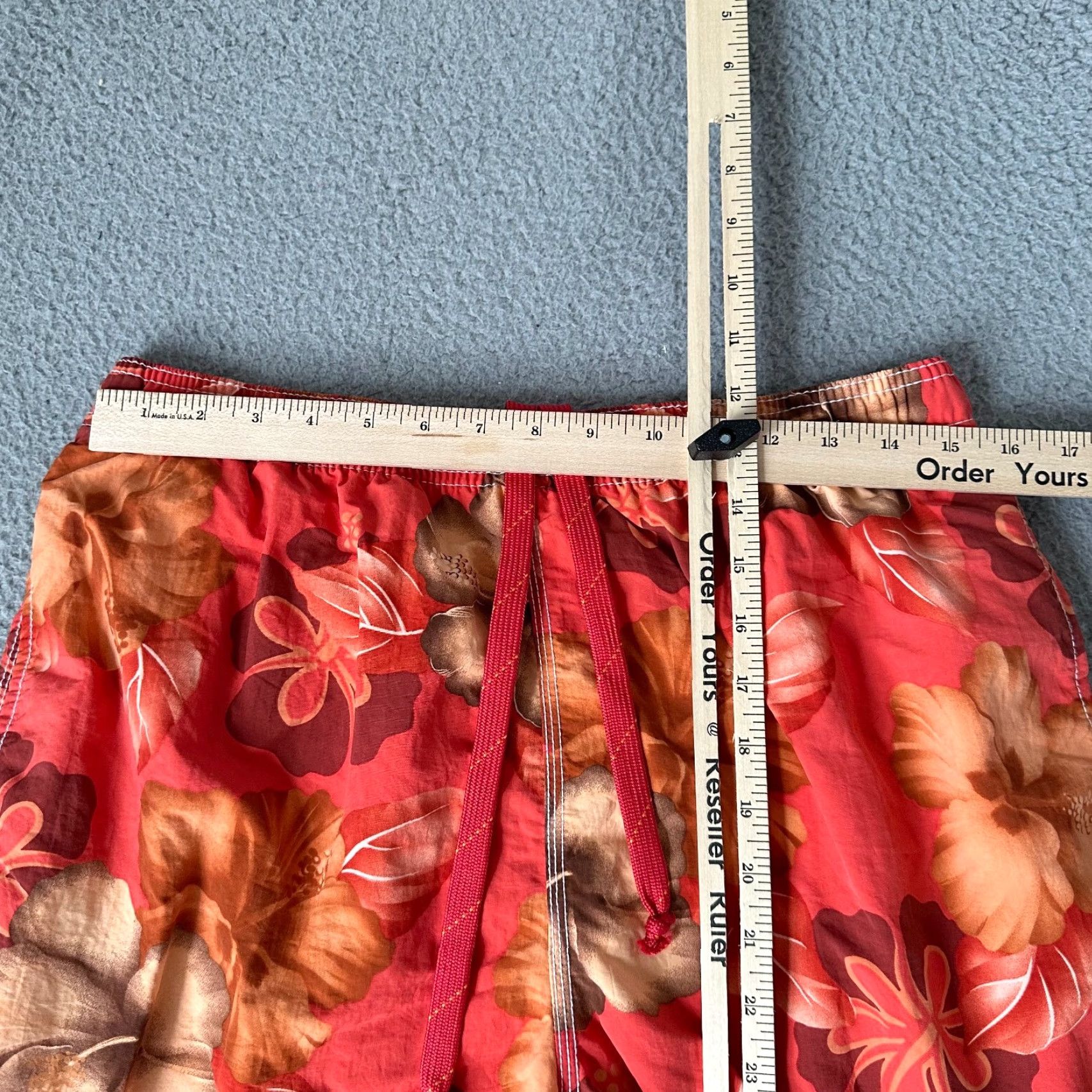 Tommy Bahama Tommy Bahama Swim Trunks Adult M Red Mens 90s Short Swim Bottom Pockets Trunks Size US 31 - 6 Thumbnail