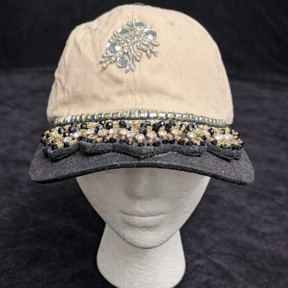 Other Tan & Black Crystal Hat Size ONE SIZE - 1 Thumbnail