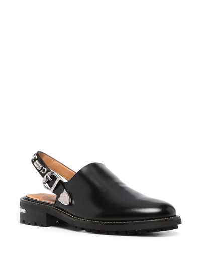 Toga o1mle0424 Polido Slingback Loafers in Black Size US 7 / EU 40 - 2 Thumbnail
