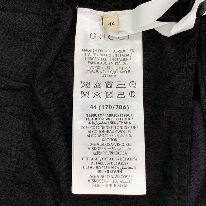 Gucci Gucci Black wax red and green striped laced cotton shorts 2 Size US 28 / EU 44 - 6 Thumbnail