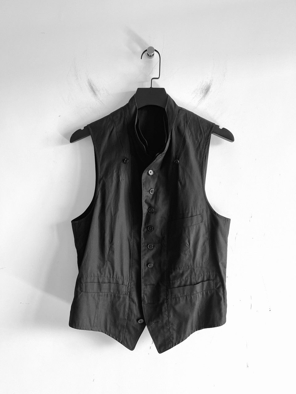 Yohji Yamamoto Yohji Yamamoto Pour Homme - Double Collar 9BS Vest Size US L / EU 52-54 / 3 - 3 Thumbnail