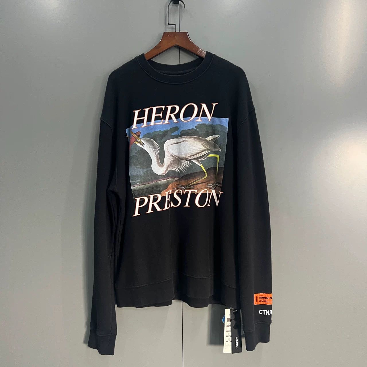 Heron Preston HERON PRESTON Basic Crane Sweatshirt Size US XXS / EU 40 - 1 Thumbnail