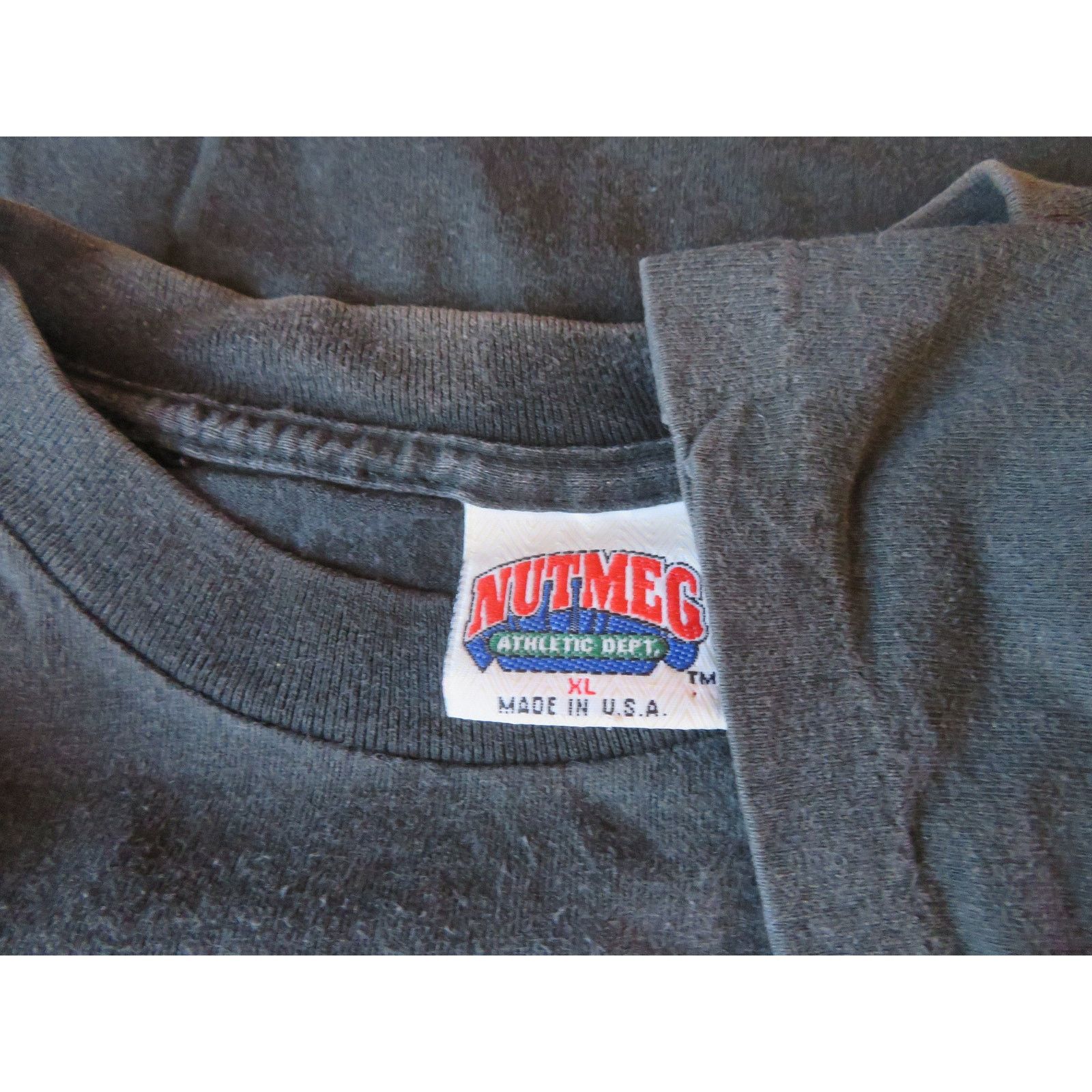 Nutmeg 1990s Cooperstown New York Baseball Black T-Shirt Nutmeg XL Size US XL / EU 56 / 4 - 4 Thumbnail