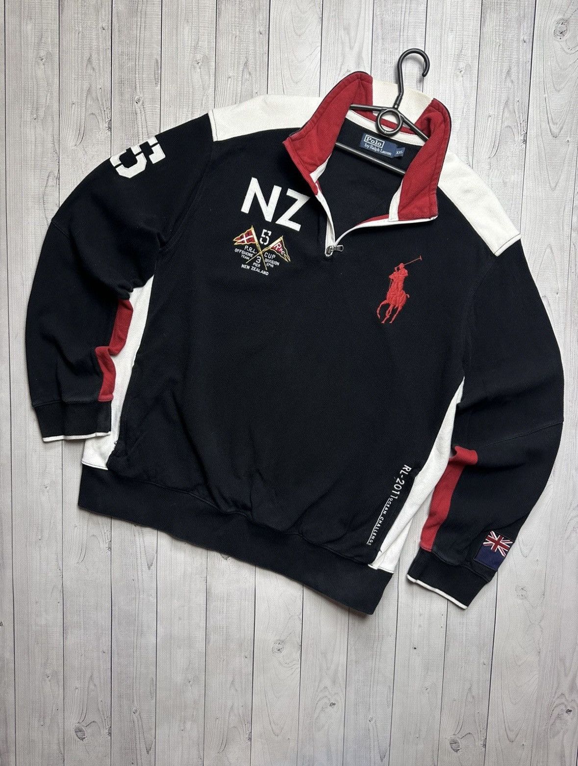 Polo Ralph Lauren × Vintage Vintage polo Ralph Lauren sweatshirt New Zealand zip 1/4 XXL Size US XXL / EU 58 / 5 - 12 Thumbnail