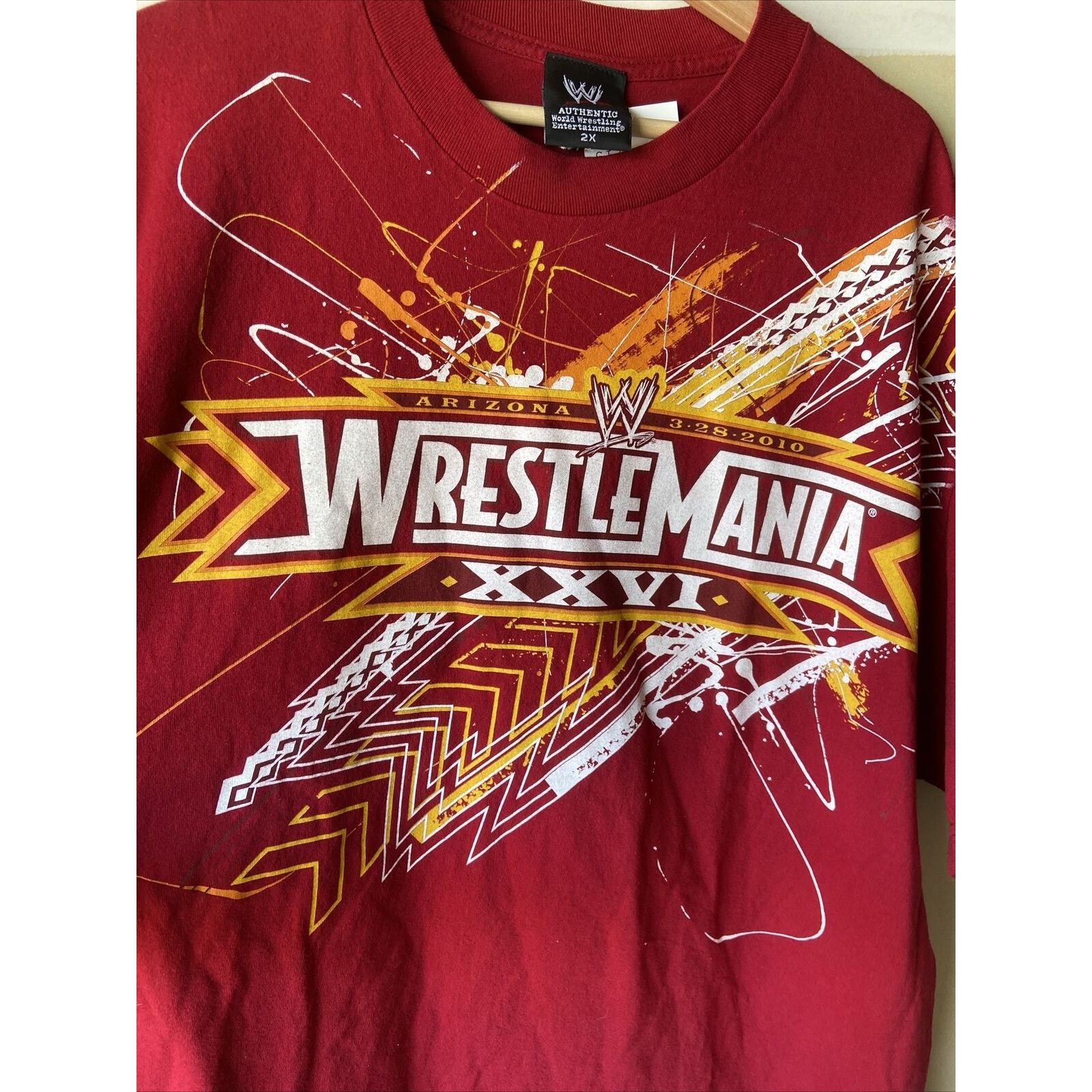 WWE WWE Wrestlemania XXVI 2010 Arizona T-Shirt Size 2XL Size US XXL / EU 58 / 5 - 4 Thumbnail