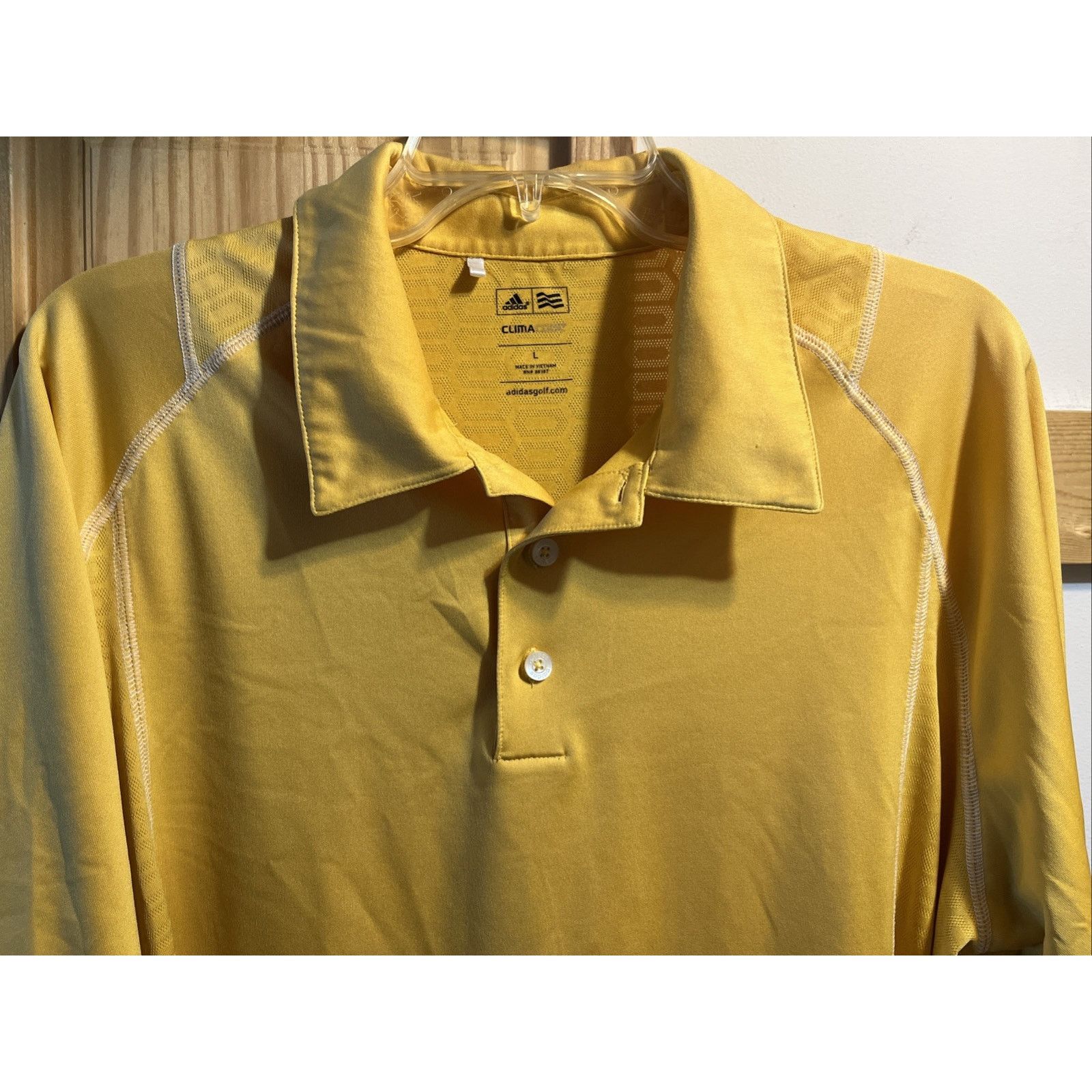 Adidas Adidas Climacool Size Large Mens Golf Shirt Gold Polo SS Size US L / EU 52-54 / 3 - 6 Thumbnail