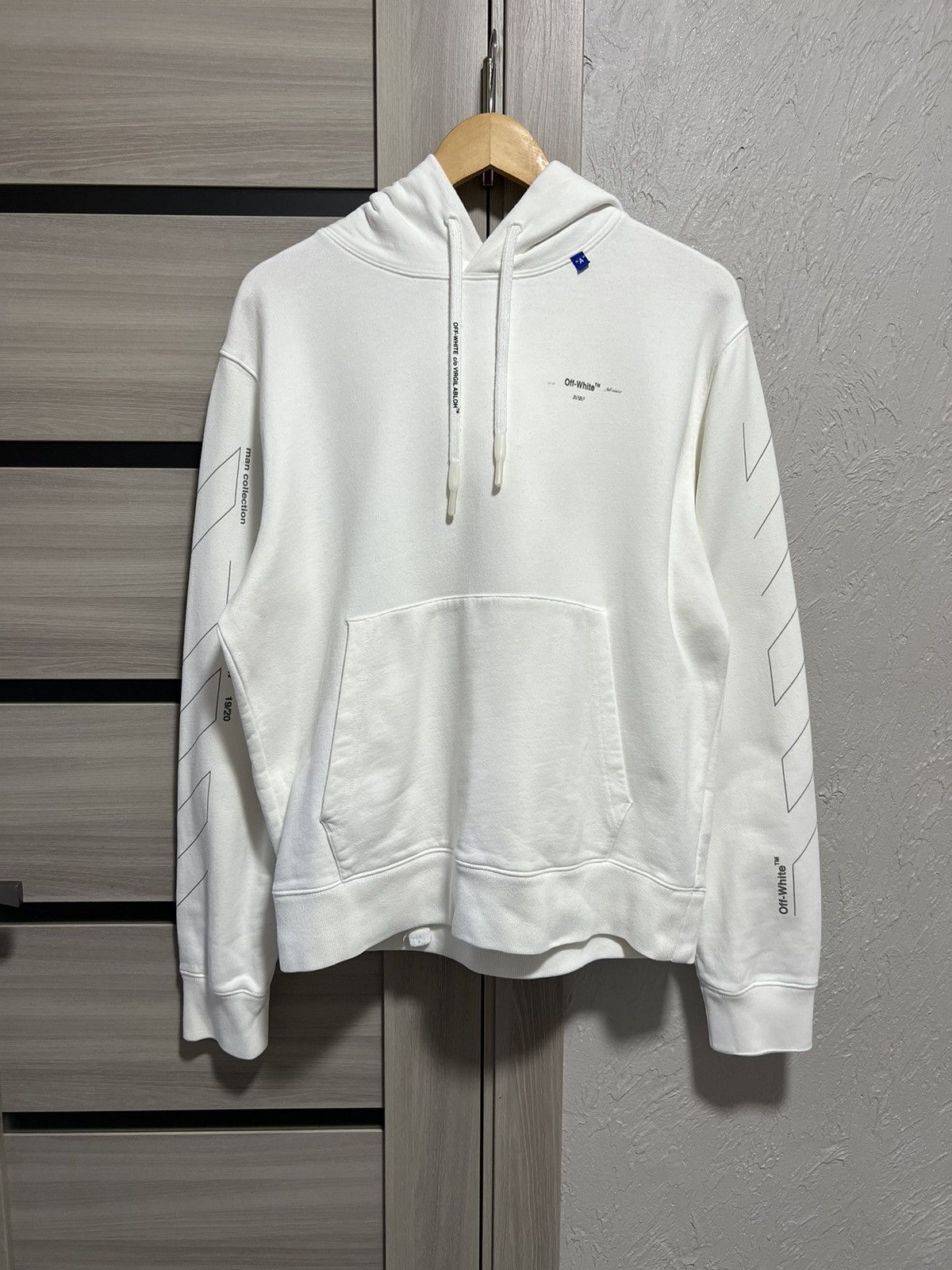 Off-White Off-White Unfinished Arrows White Hoodie Size US M / EU 48-50 / 2 - 3 Thumbnail