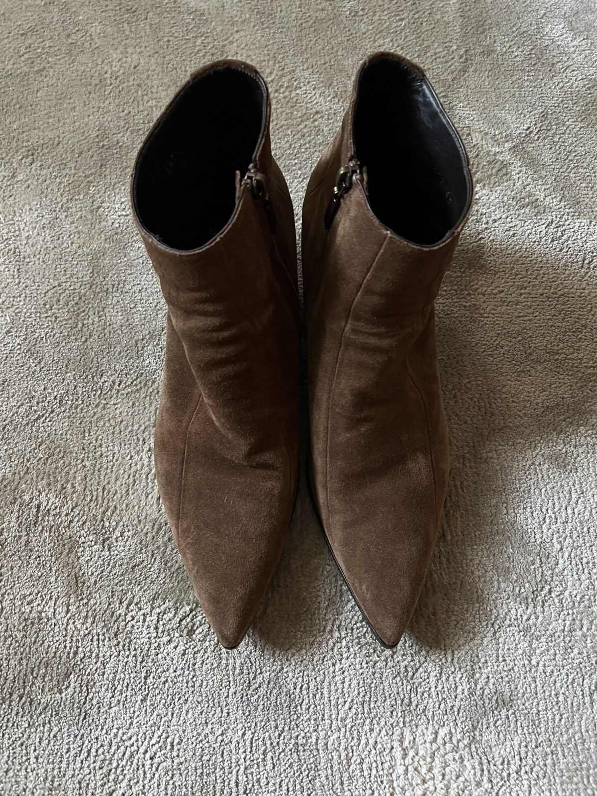 Saint Laurent Paris Brown Suede Finn 60 Size US 12 / EU 45 - 2 Thumbnail
