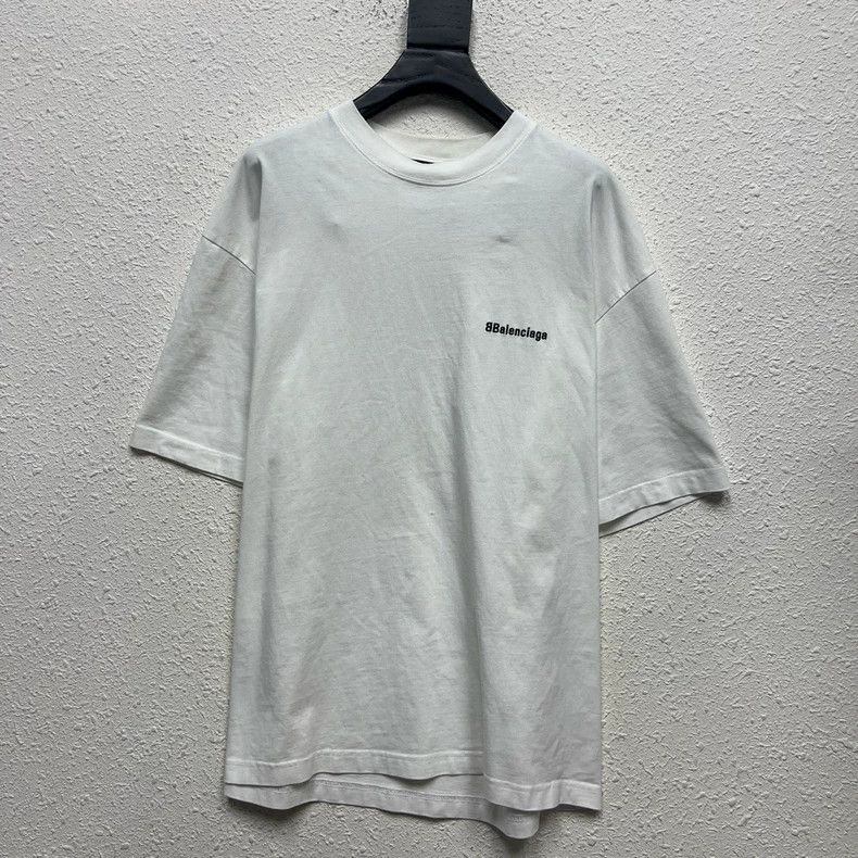 Balenciaga Balenciaga Double B embroidery white short-sleeve Size US M / EU 48-50 / 2 - 1 Thumbnail