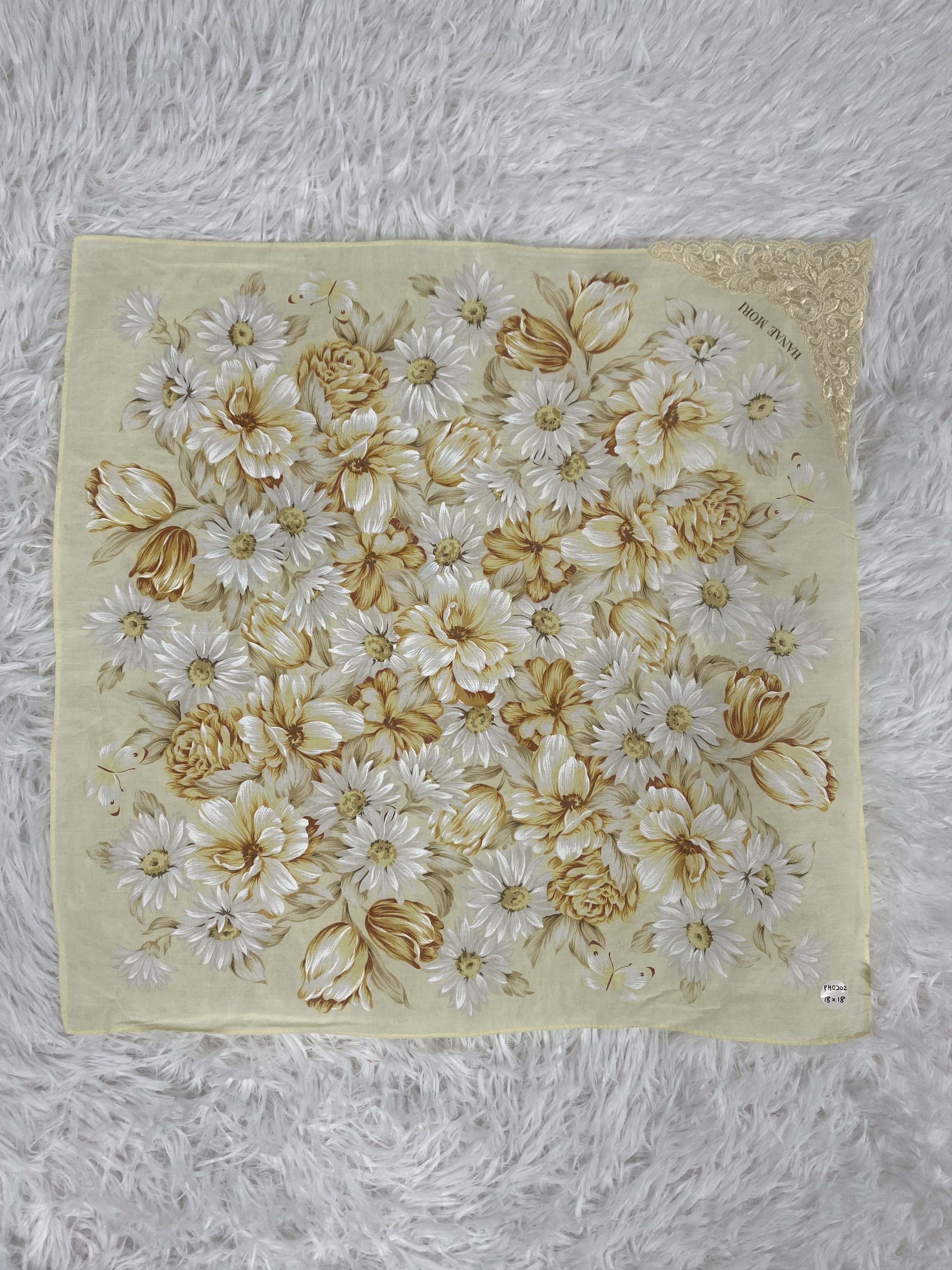 Hanae Mori × Vintage Vintage Hanae Mori Handkerchief Neckerchief PH0202 Size ONE SIZE - 4 Thumbnail