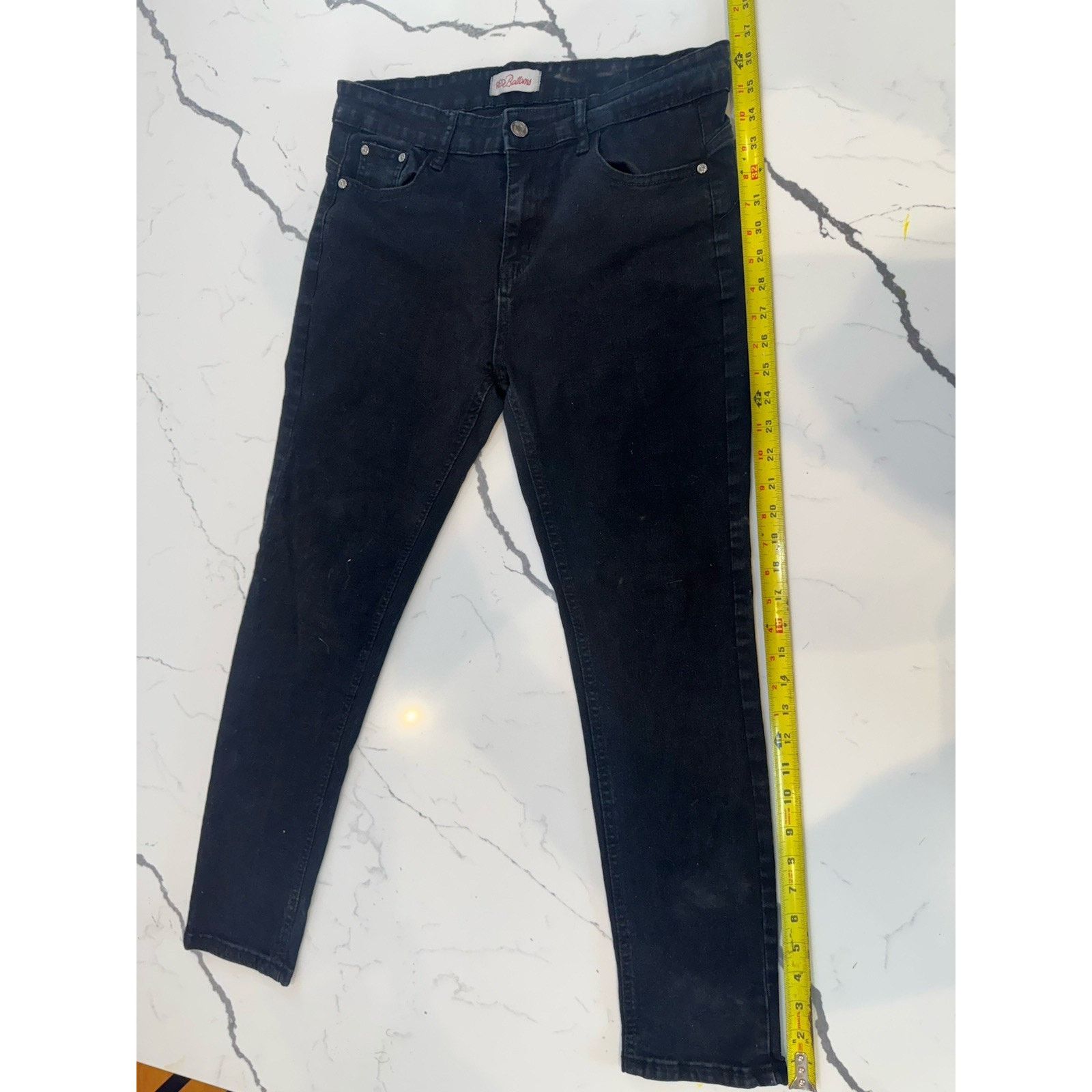 Other Red Button Black Skinny Jeans Women Juniors Size 11/30 Denim Size 32" / US 10 / IT 46 - 9 Thumbnail