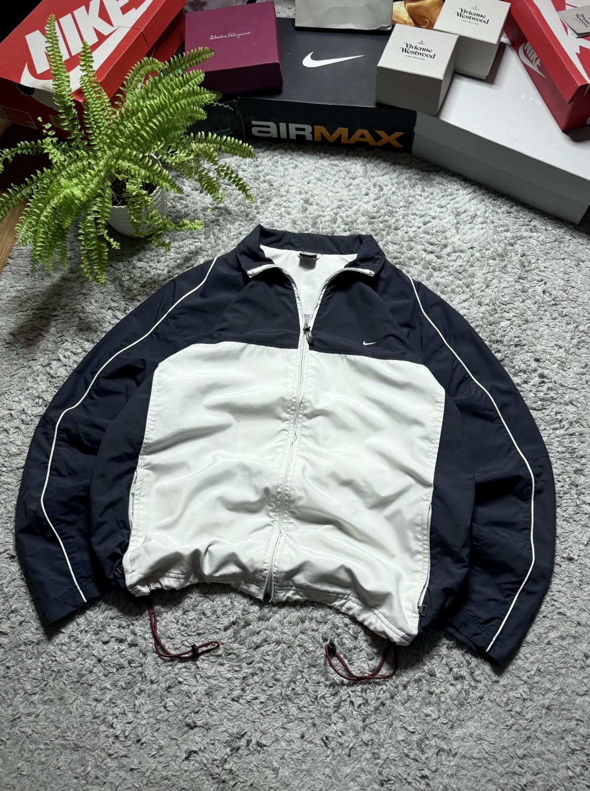 Nike 00s Nike Jacket Vintage Rare Logo Swoosh Drill Streetwear Size US L / EU 52-54 / 3 - 2 Thumbnail
