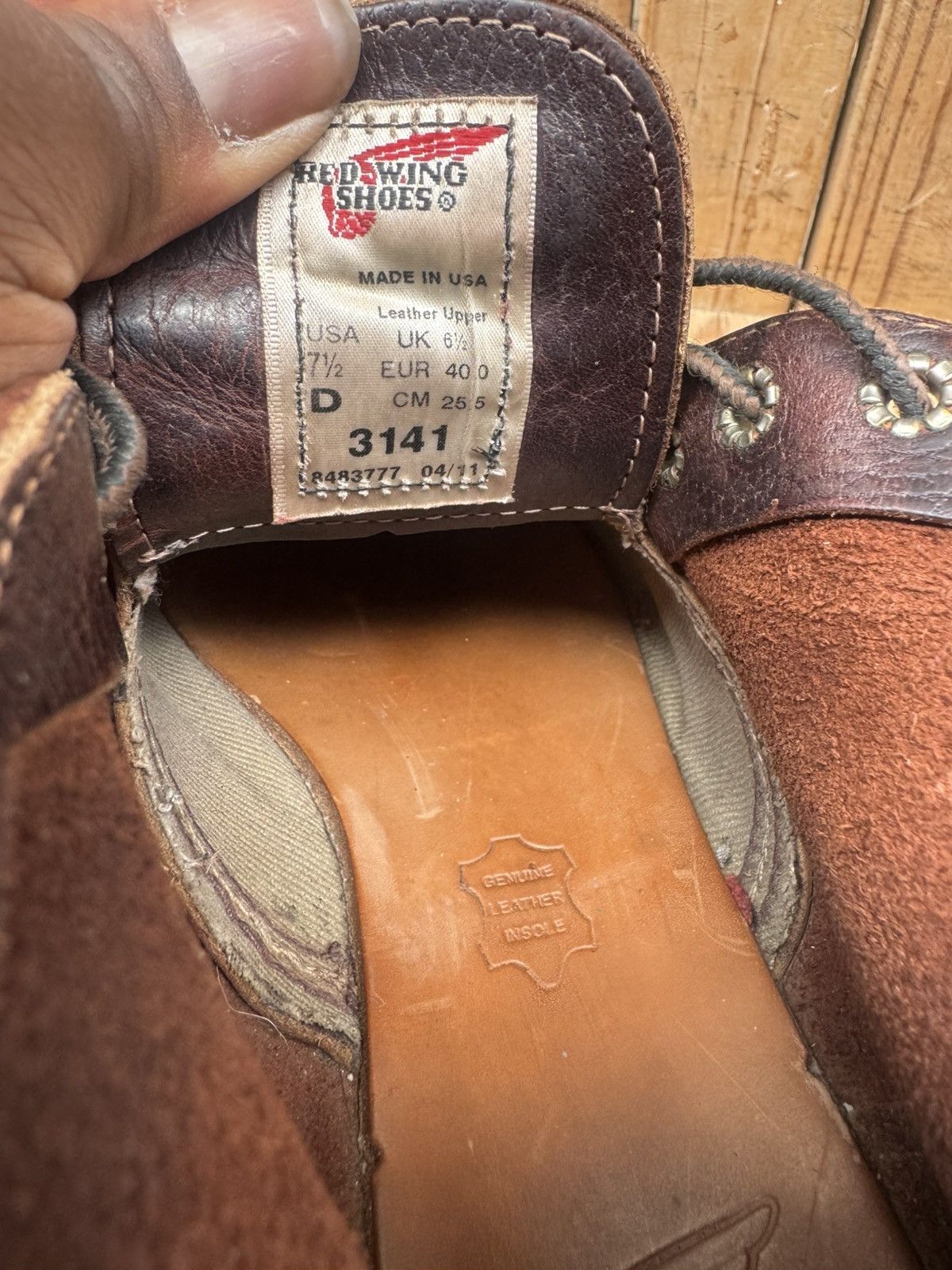 Red Wing Red Wing 3141 Chukka Brown leather boots EUR 40 UK 6.5 D Size US 7.5 / EU 40-41 - 14 Thumbnail