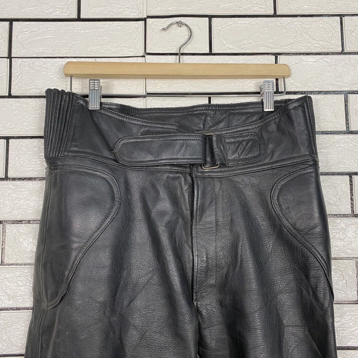Kadoya Vintage Leather Pants Racing B's Leather Issey Miyake Size US 30 / EU 46 - 4 Thumbnail