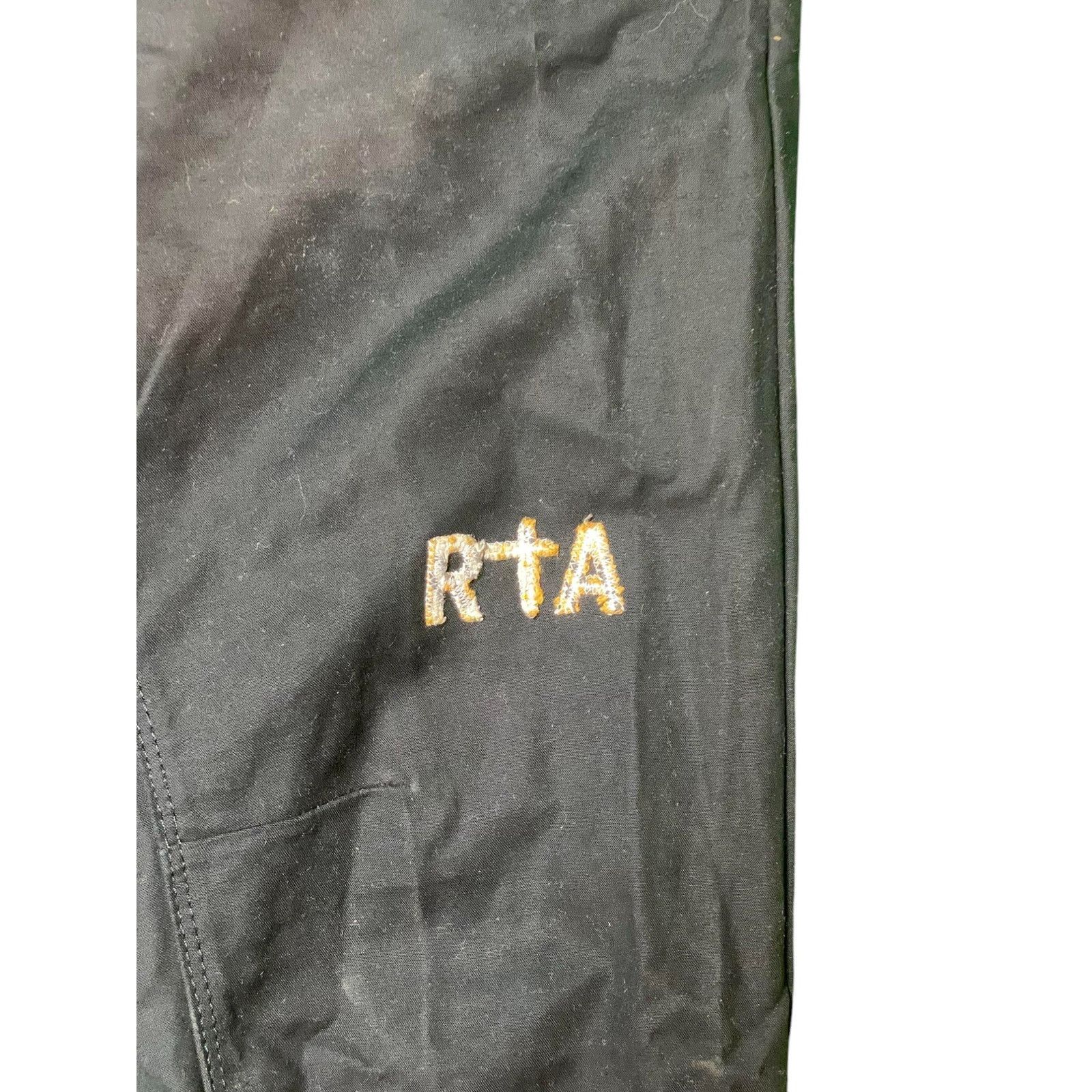 Rta RTA Jeans Black Yellow Size US 29 - 3 Thumbnail