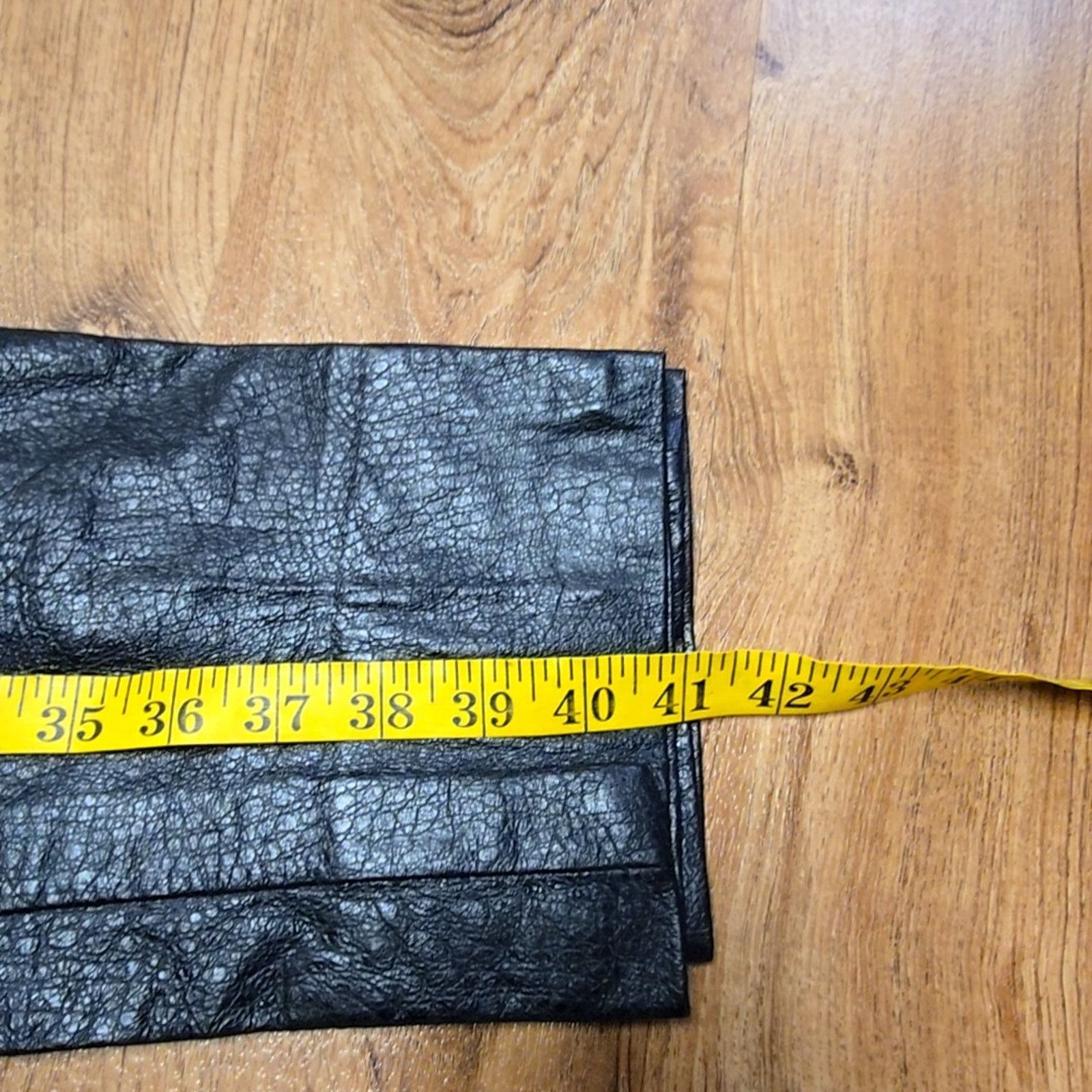 Vintage Vintage Omanti New York Genuine Leather Pants Black 12 90s Size 34" / US 12 / IT 48 - 18 Thumbnail