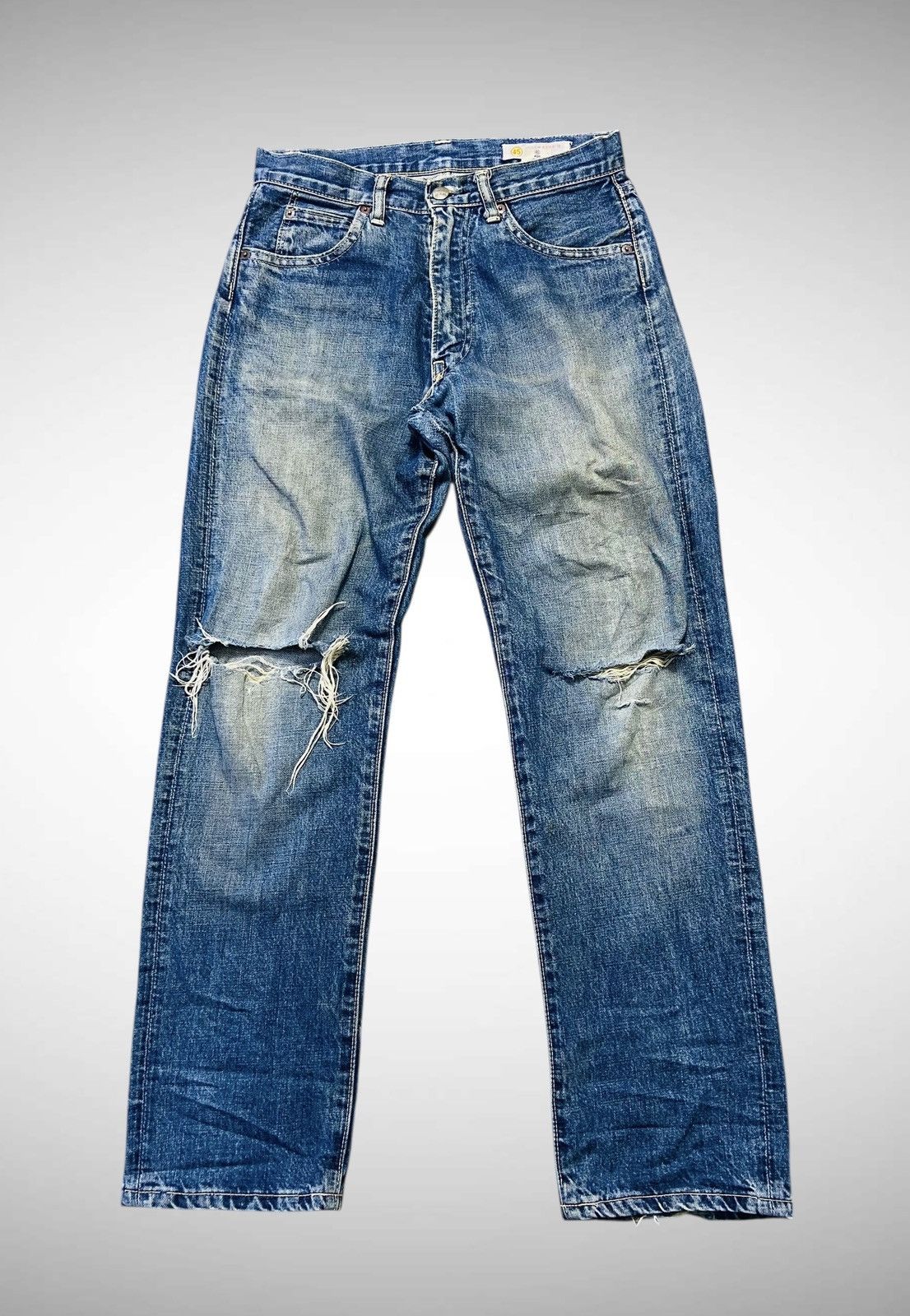 45rpm Vintage 45 RPM Distressed Jeans Size US 28 / EU 44 - 1 Thumbnail