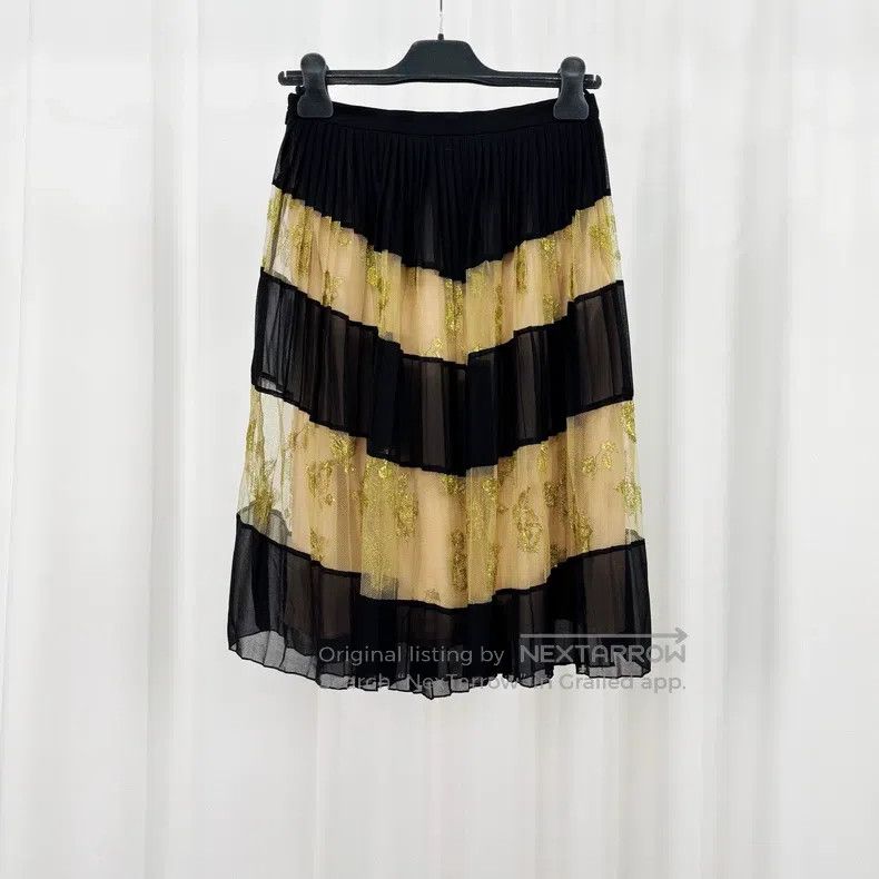 Gucci Gucci Double-layer colour-block striped tulle skirt Size 26" / US 2 / IT 38 - 2 Thumbnail