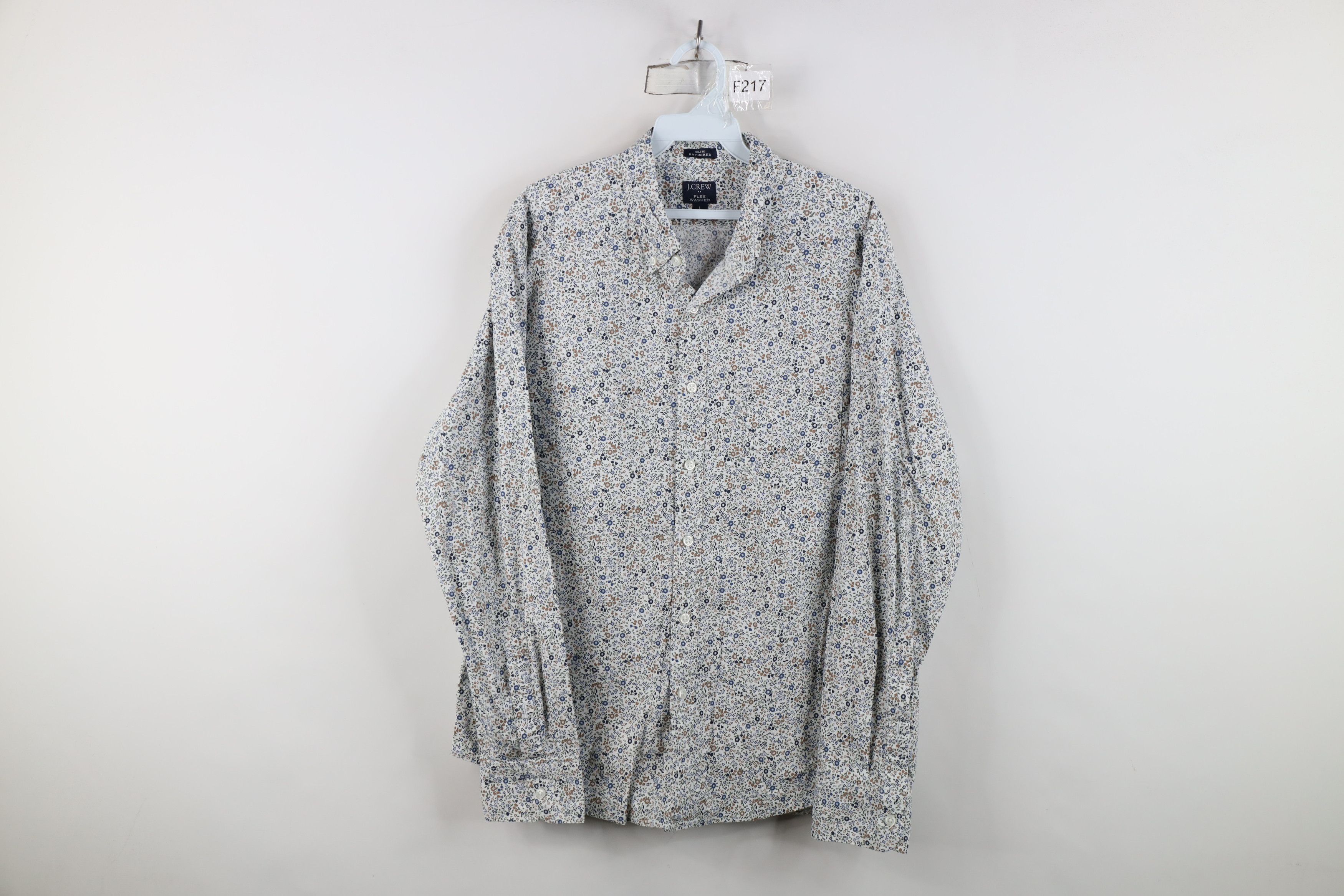J.Crew J Crew Flex Washed Flower All Over Print Button Down Shirt Size US L / EU 52-54 / 3 - 1 Thumbnail