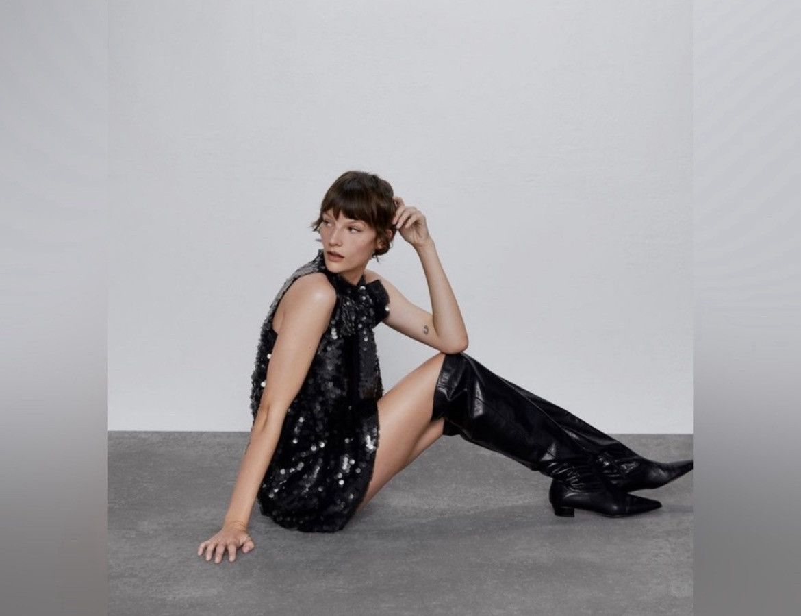 Zara Zara Sequin dress size zM/L Size ONE SIZE - 4 Thumbnail