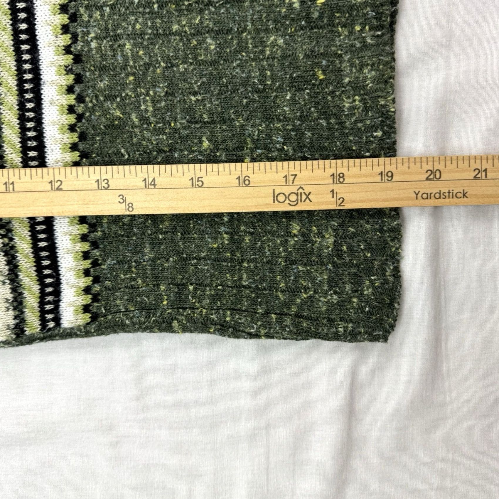 Jordache VINTAGE Jordache Sweater Vest Womens Large Striped 1980s Classic Hipster Knit Shirt Size L / US 10 / IT 46 - 6 Thumbnail