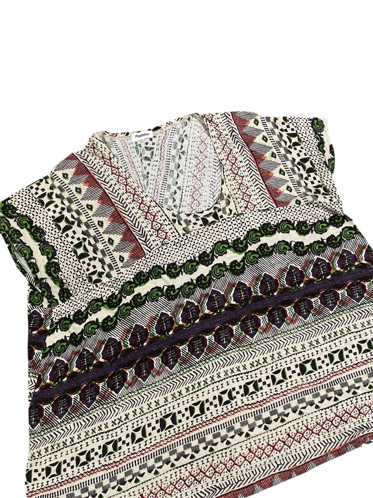 Issey Miyake Issey Miyake Plantation Aztec Abstact T Shirt Size L / US 10 / IT 46 - 4 Thumbnail