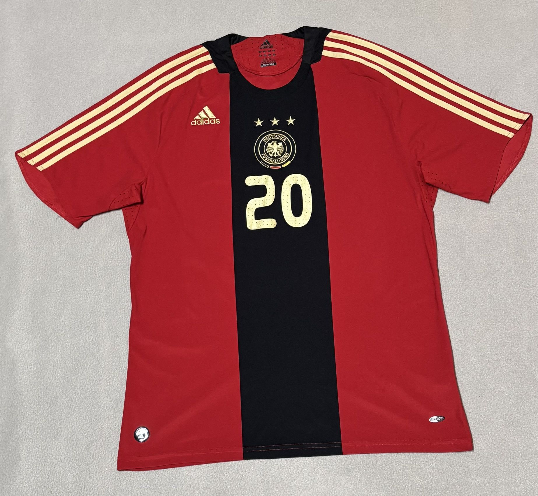 Adidas Germany 2008 Podolski #20 Adidas Football Jersey Size L Size US L / EU 52-54 / 3 - 5 Thumbnail