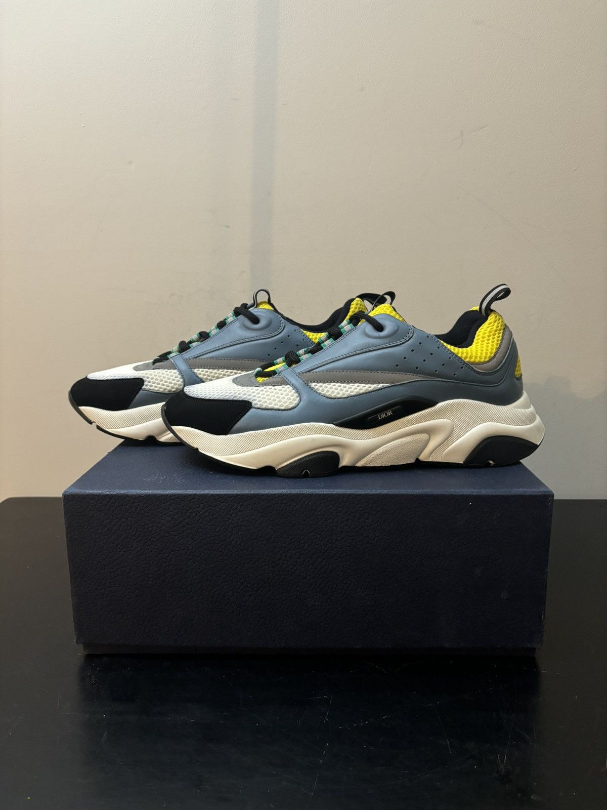 Dior Dior B22 Blue Yellow Size US 12 / EU 45 - 1 Thumbnail