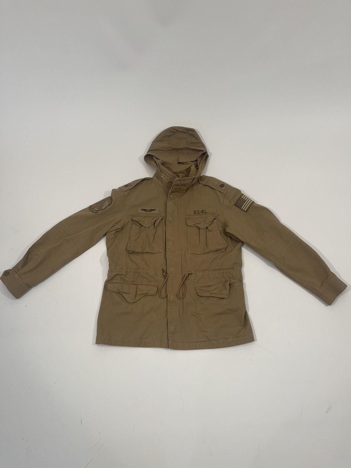 Polo Ralph Lauren Polo Ralph Lauren Military Field Jacket US RL - Rare Beige Size US L / EU 52-54 / 3 - 1 Thumbnail