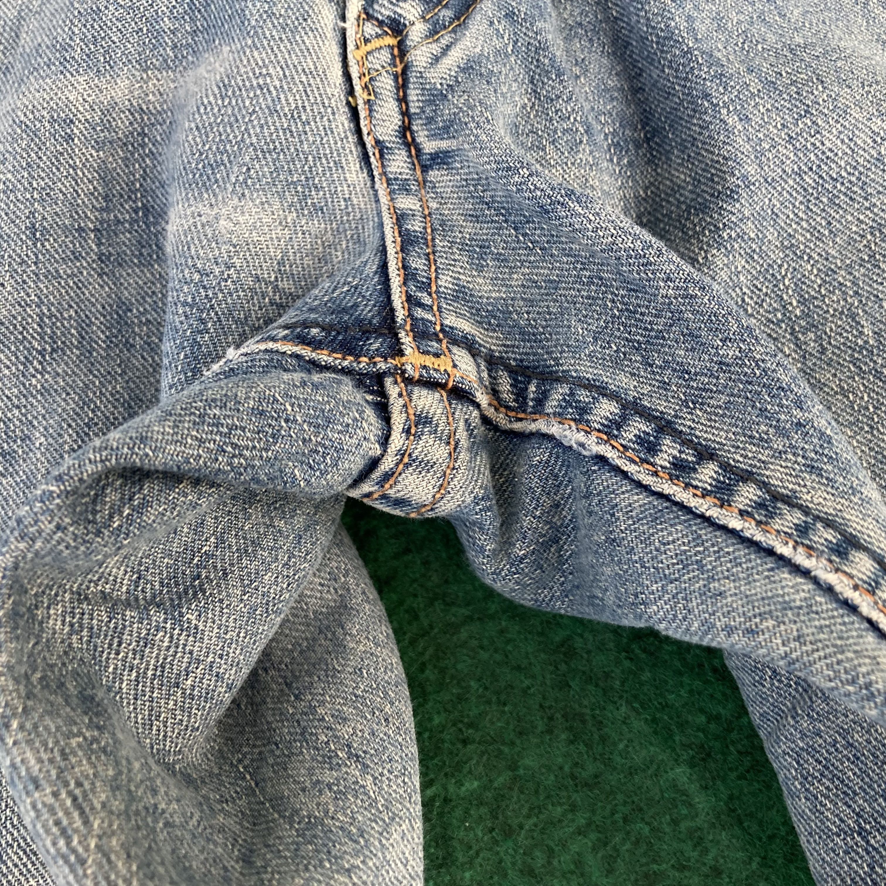 Japanese Brand Vtg Lee Rider Faded Japan Ripped Selvedge Redline Jeans Size US 29 - 9 Thumbnail