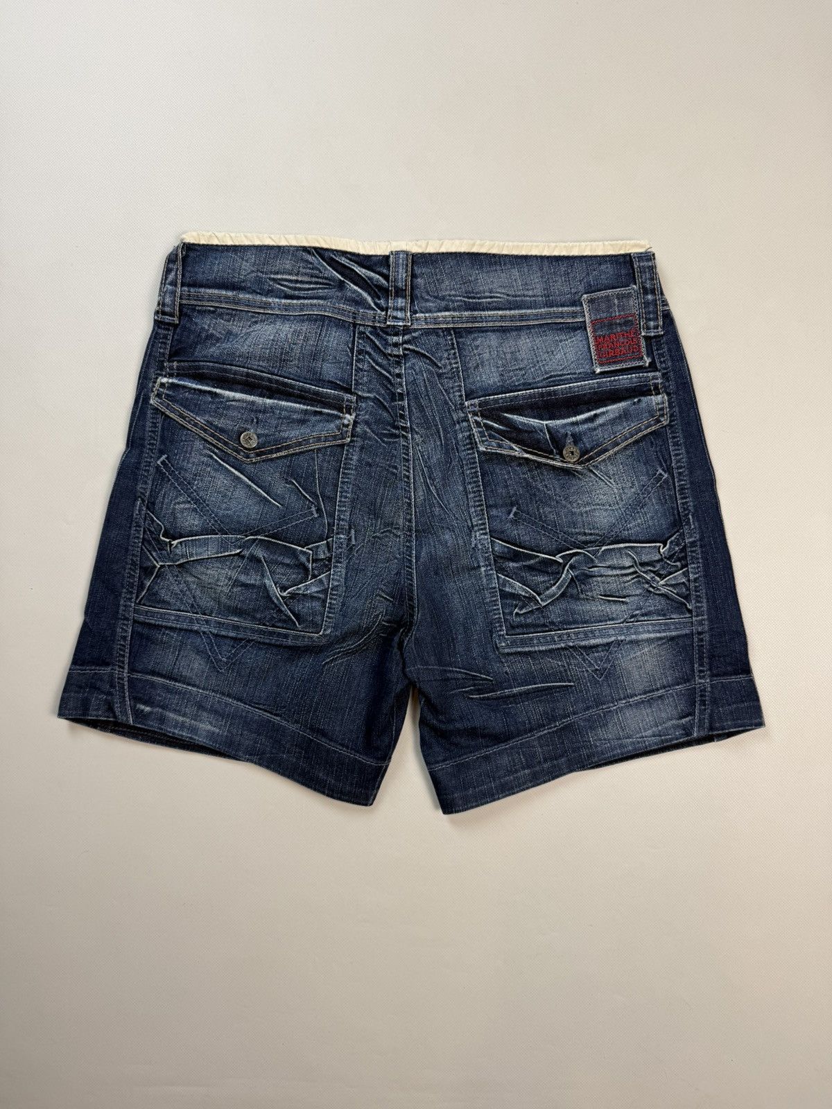 Marithe + Francois Girbaud Marithe Francois Girbaud Vintage Avant-Garde Denim Shorts Size 29" - 11 Thumbnail