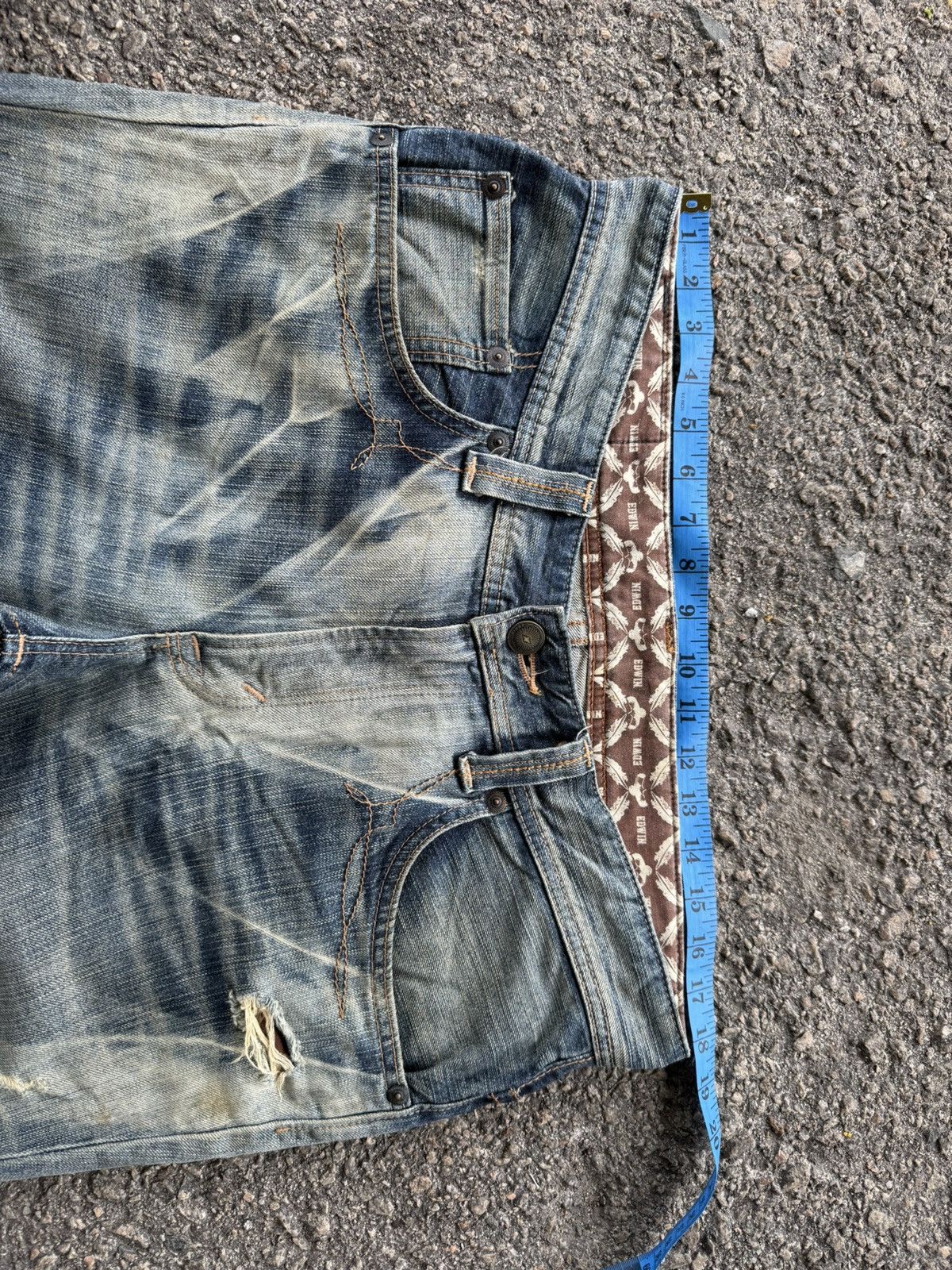 Edwin Vintage Edwin Flare distressed jeans denim pants Size US 36 / EU 52 - 6 Thumbnail