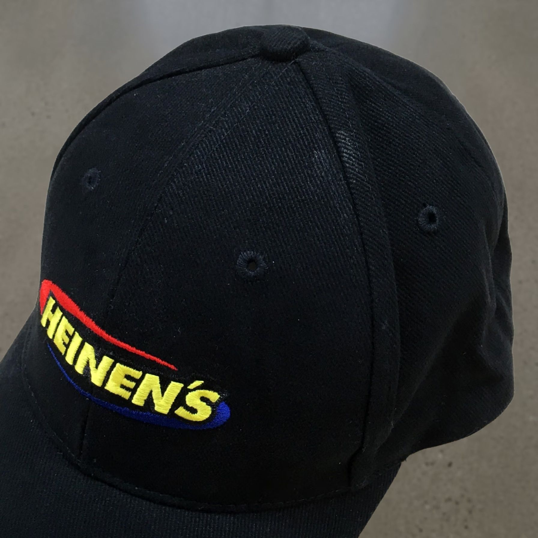 Vintage Arctic Cat Heinen's Baseball Hat Mens Black OS Curved Brim Embroidered Logo Size ONE SIZE - 1 Thumbnail