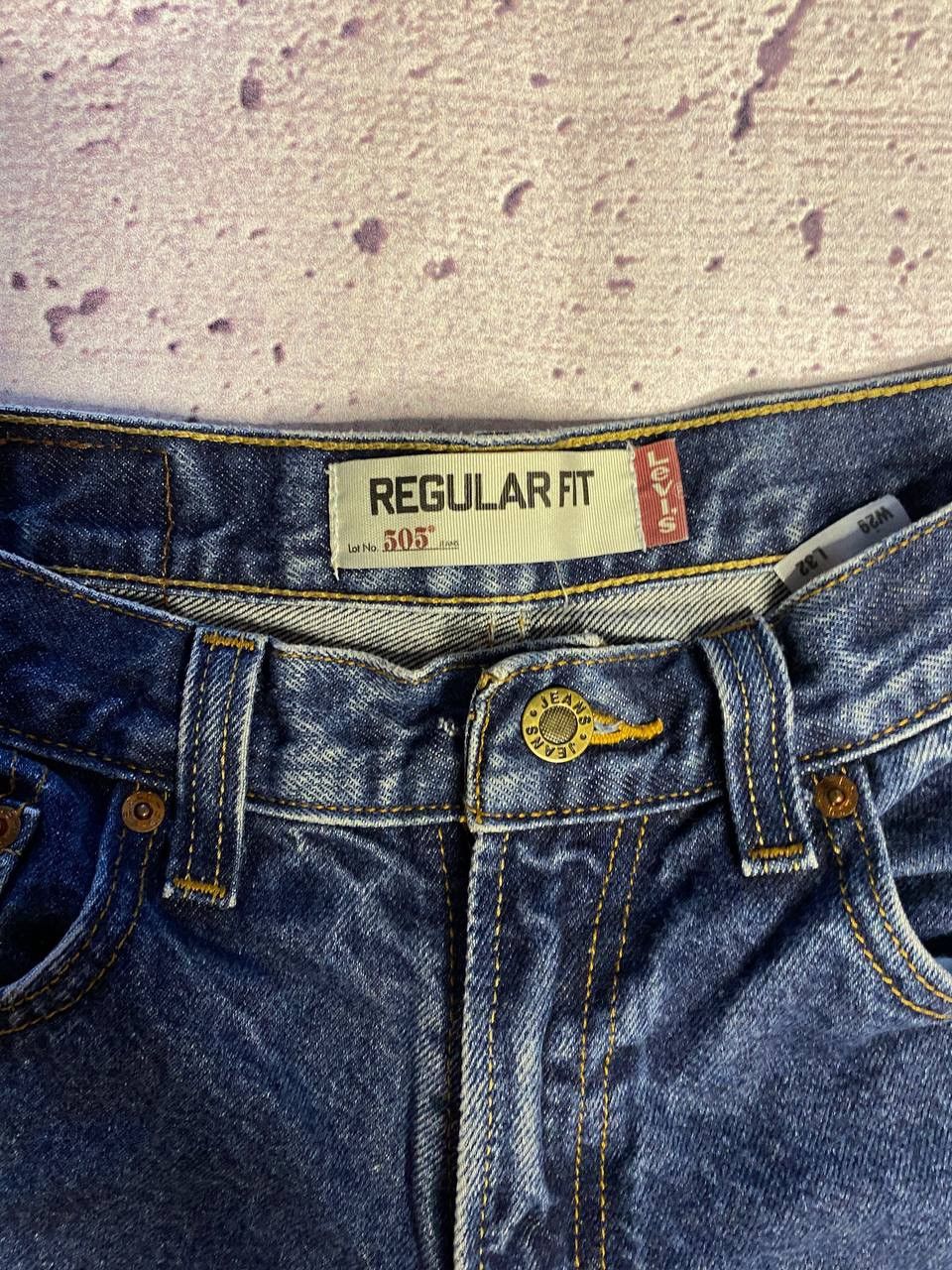 Levi's Vintage Clothing Crazy Vintage Y2K Levi's Jorts 505 Faded Denim Jeans Grunge Size 29" - 8 Thumbnail