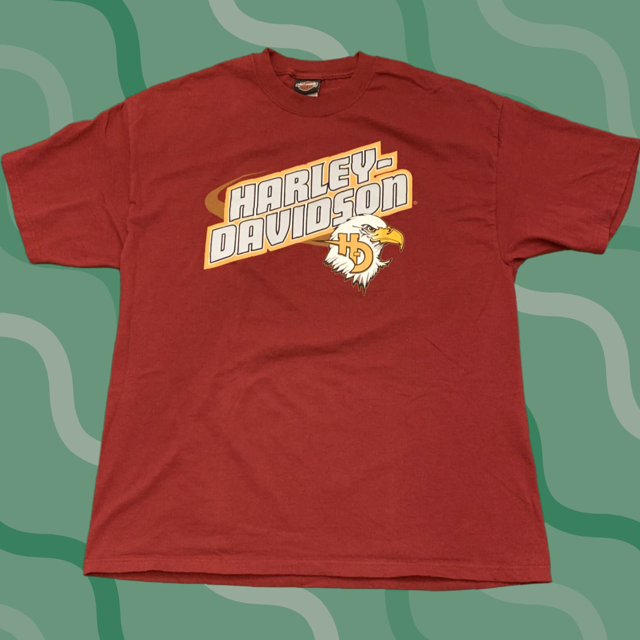 Harley Davidson VINTAGE Harley-Davidson T-Shirt Seacoast Hampton NH Double-Sided Burgundy 2003 XL Mens Vintage Motorcycle Graphic Shirt Size US XL / EU 56 / 4 - 1 Thumbnail