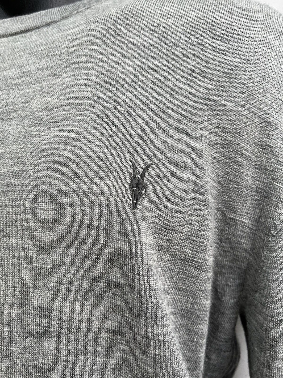 Allsaints Allsaints gray Sweater minimalistic jamper merino wool Size US L / EU 52-54 / 3 - 4 Thumbnail