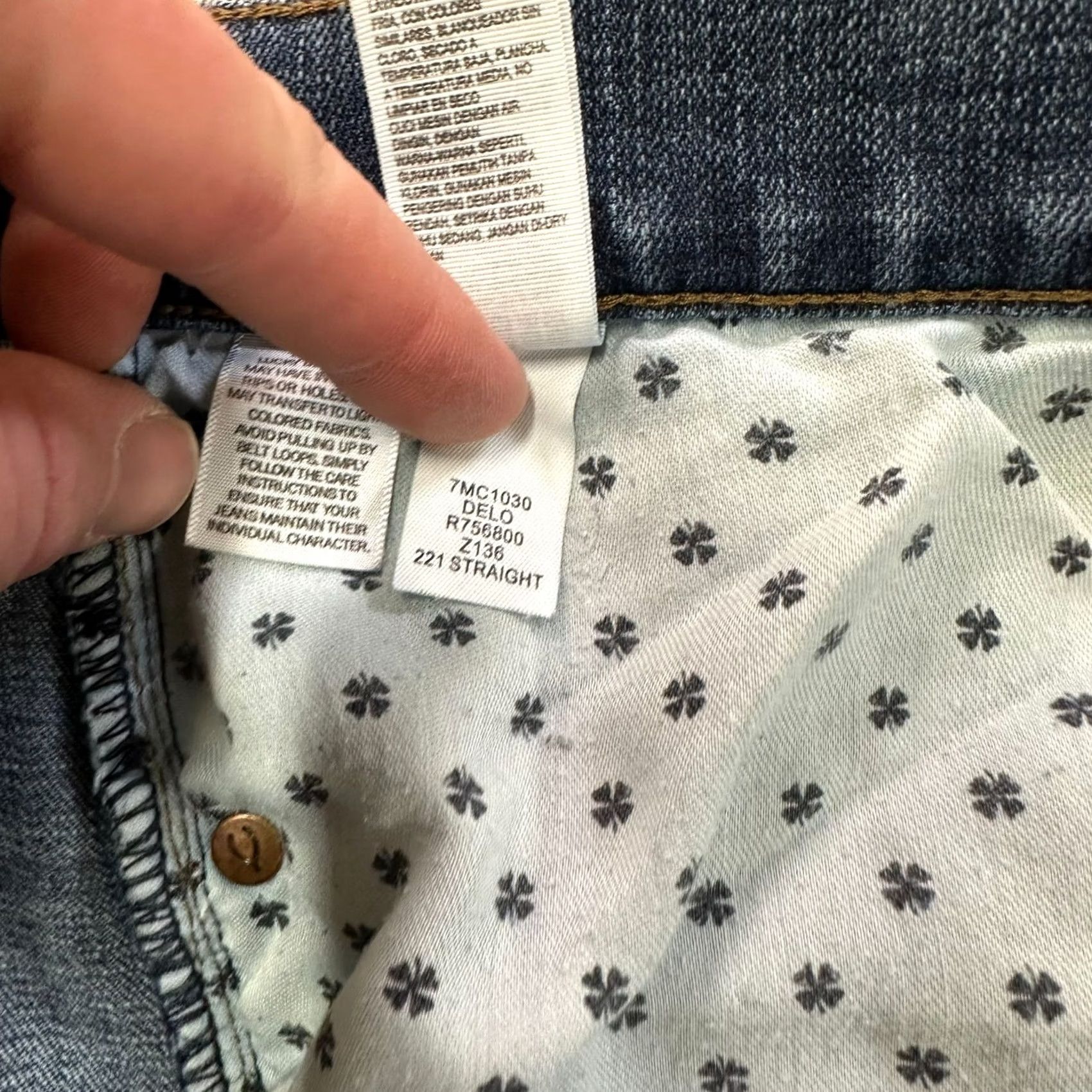 Lucky Brand Lucky Brand 221 Jeans Men's 38x32 Straight Denim Blue 5-Pocket Regular Stretch Size US 38 / EU 54 - 5 Thumbnail