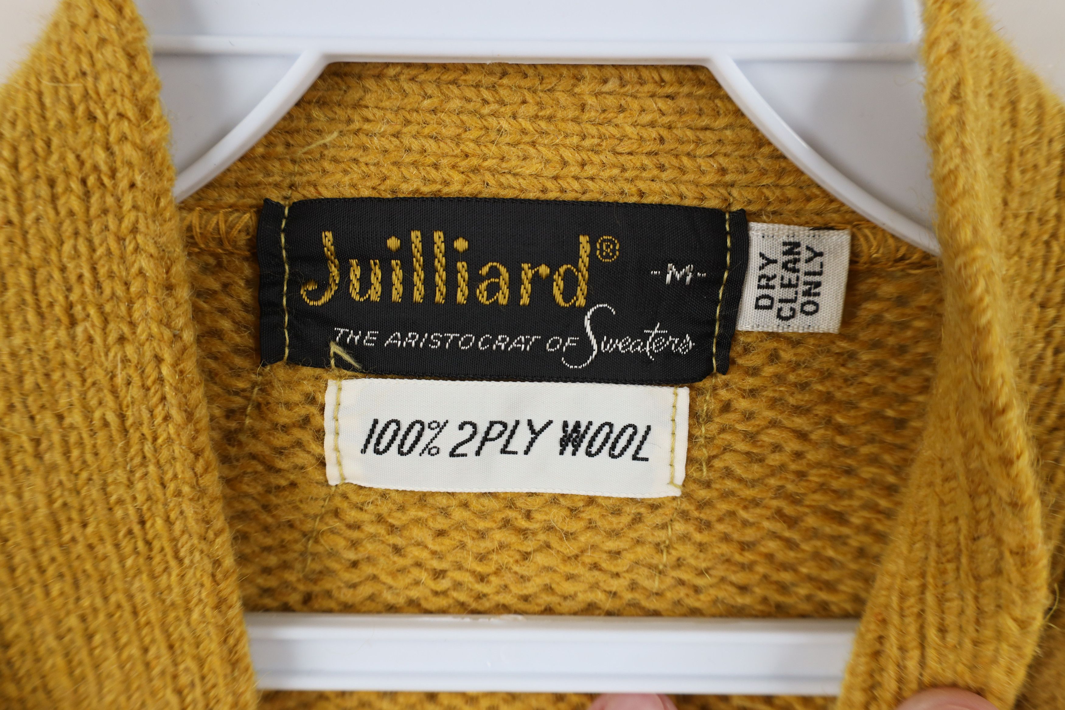 Vintage Vintage 50s Rockabilly Cable Knit Suede Cardigan Sweater USA Size US M / EU 48-50 / 2 - 10 Thumbnail