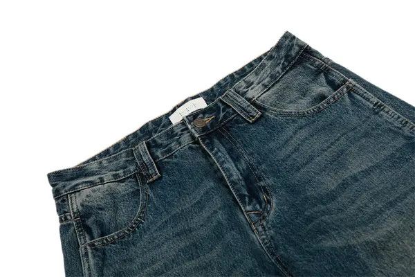 VIBE Men's street punk distressed washed loose wide-leg jeans Size US 32 / EU 48 - 4 Thumbnail