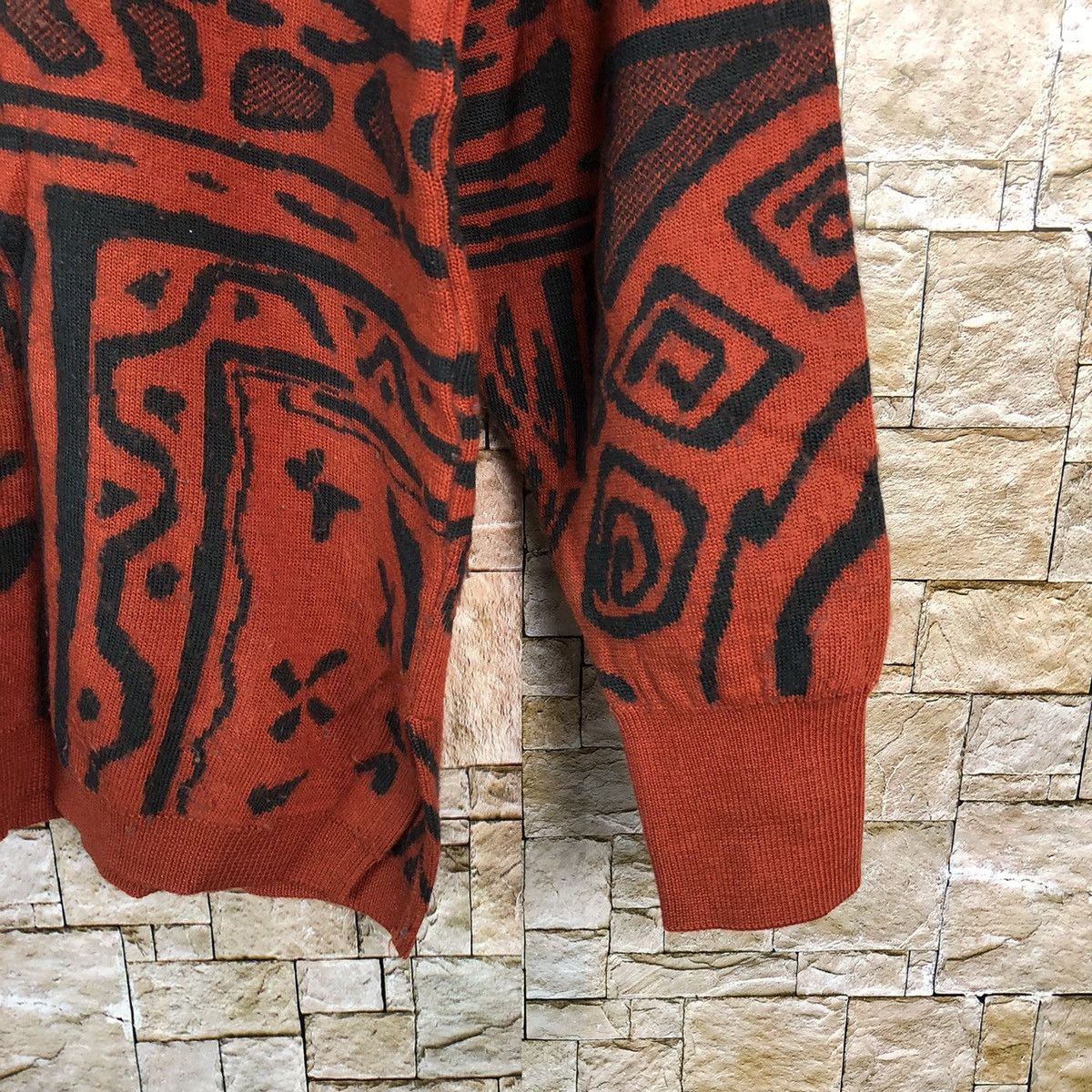 Homespun Knitwear × Japanese Brand × Vintage ALB Orange art vintage Knitwear #A687 Size S / US 4 / IT 40 - 8 Thumbnail