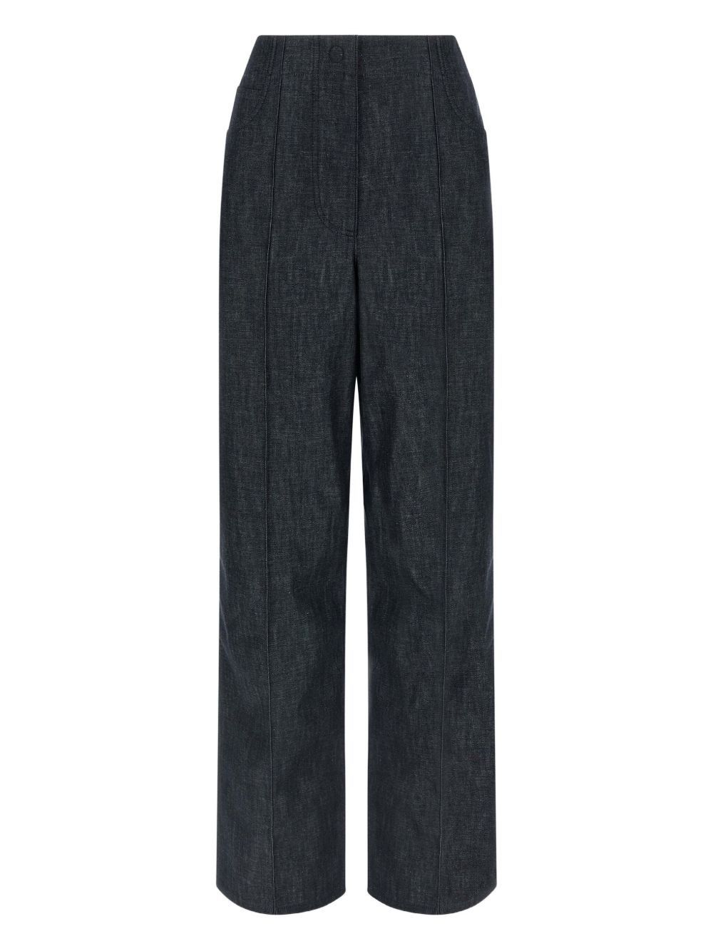 Fendi COTTON WIDE-LEG TROUSERS Size 26" / US 2 / IT 38 - 1 Thumbnail