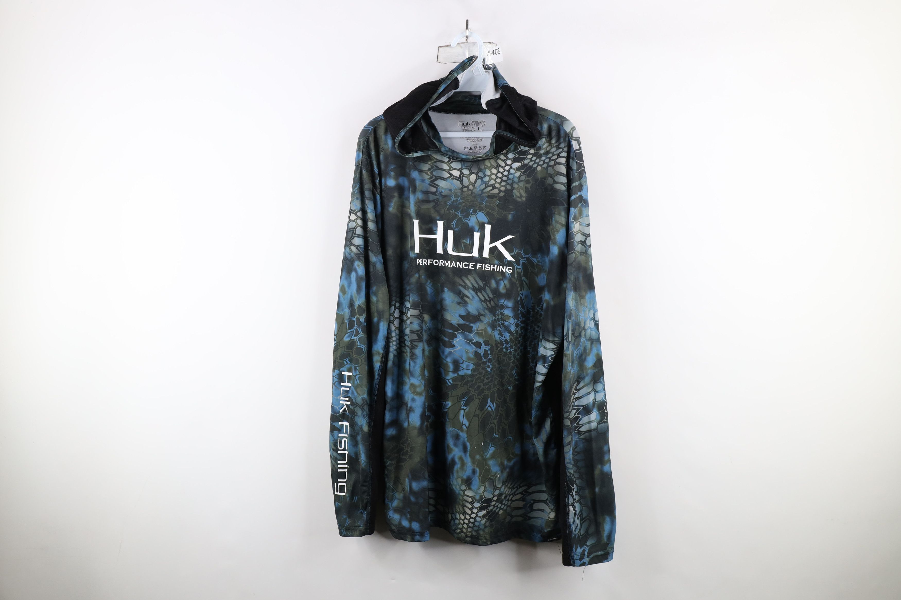 Huk Fishing Camouflage Lightweight Hoodie Hooded T-Shirt
