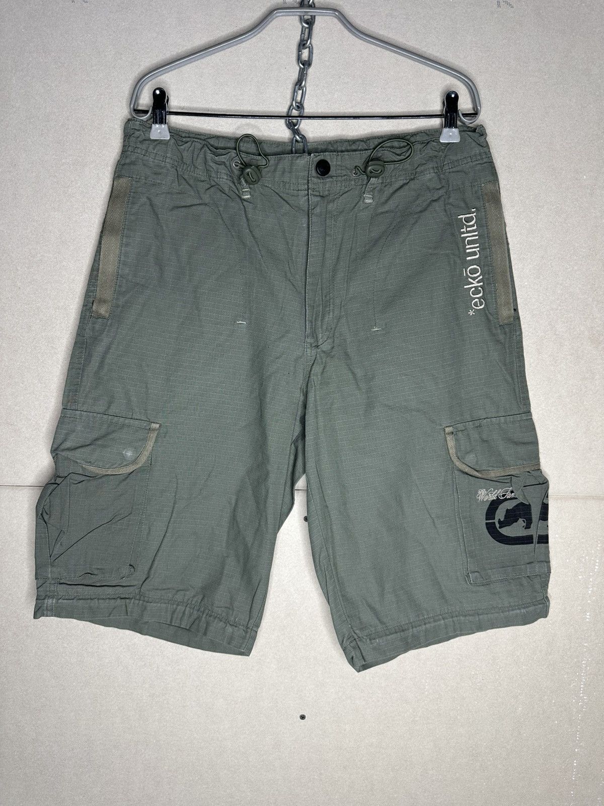 Ecko Unltd. Ecko Unltd Rarest Vintage Punk Y2K Shorts Size M Size US 32 / EU 48 - 1 Thumbnail