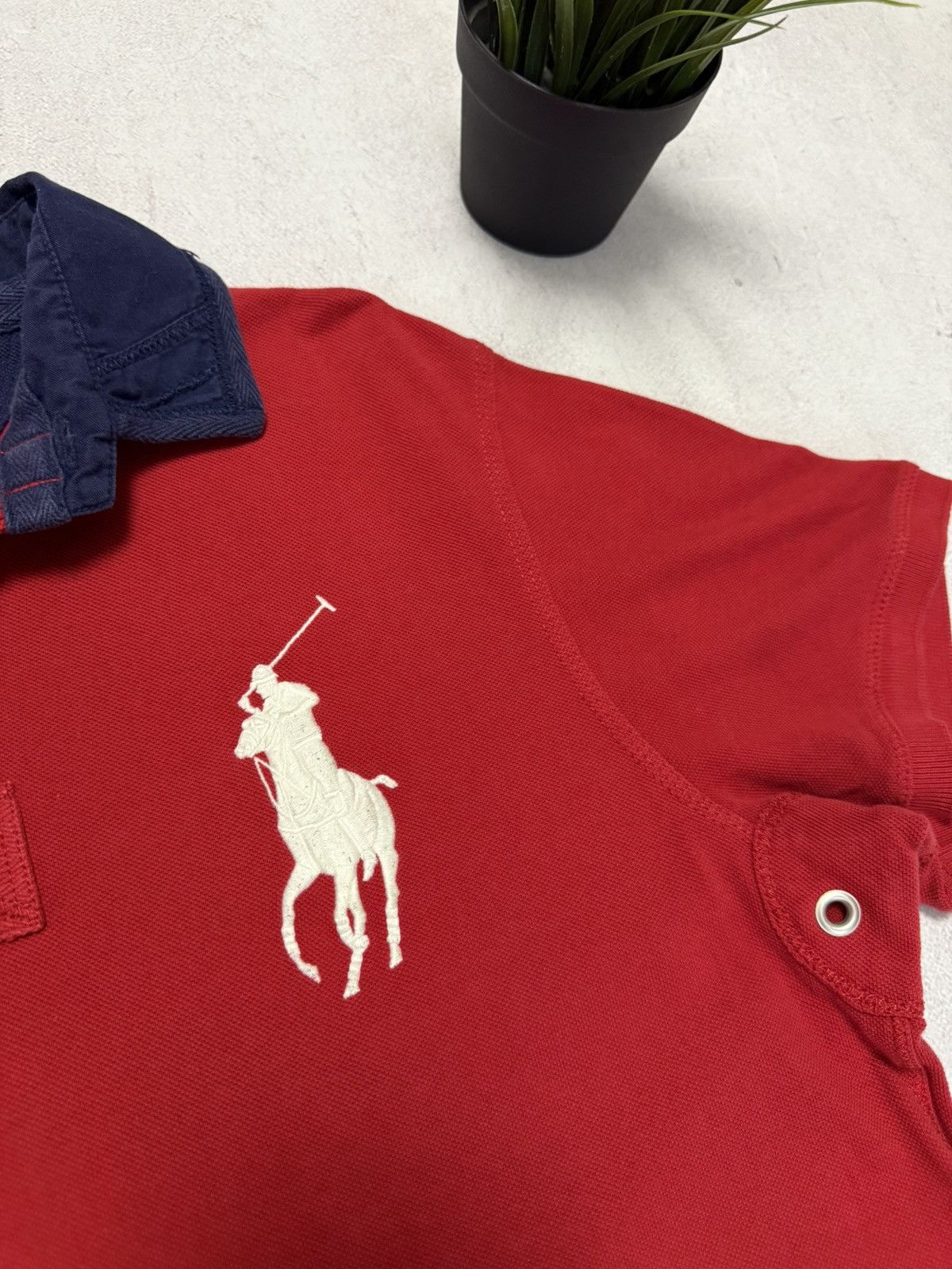 RRL Ralph Lauren Vintage Polo Ralph Lauren Polo Rugby T Shirt Big Logo Yacht Size US L / EU 52-54 / 3 - 3 Thumbnail
