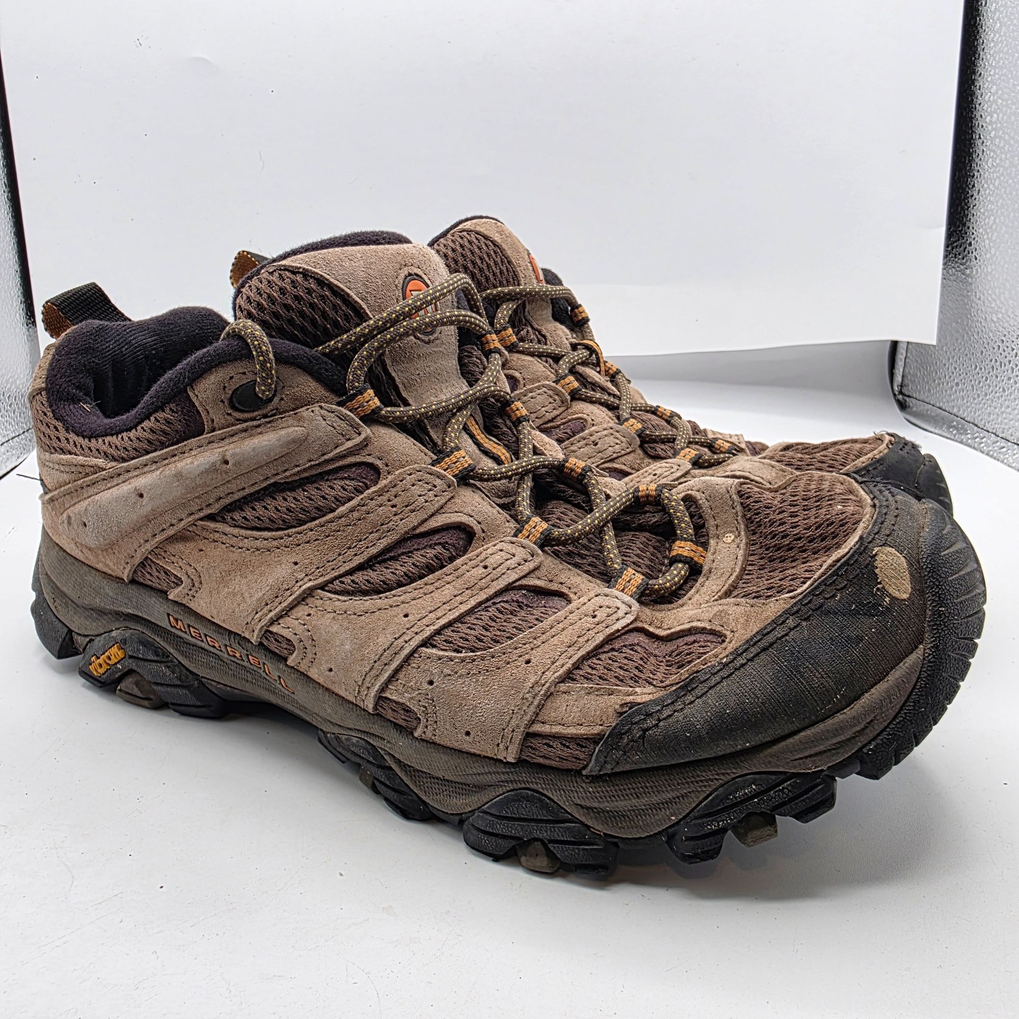 Merrell Merrell Moab 3 Mens Size 9.5 Brown Hiking Shoes Vibram Soles Size US 9.5 / EU 42-43 - 1 Thumbnail