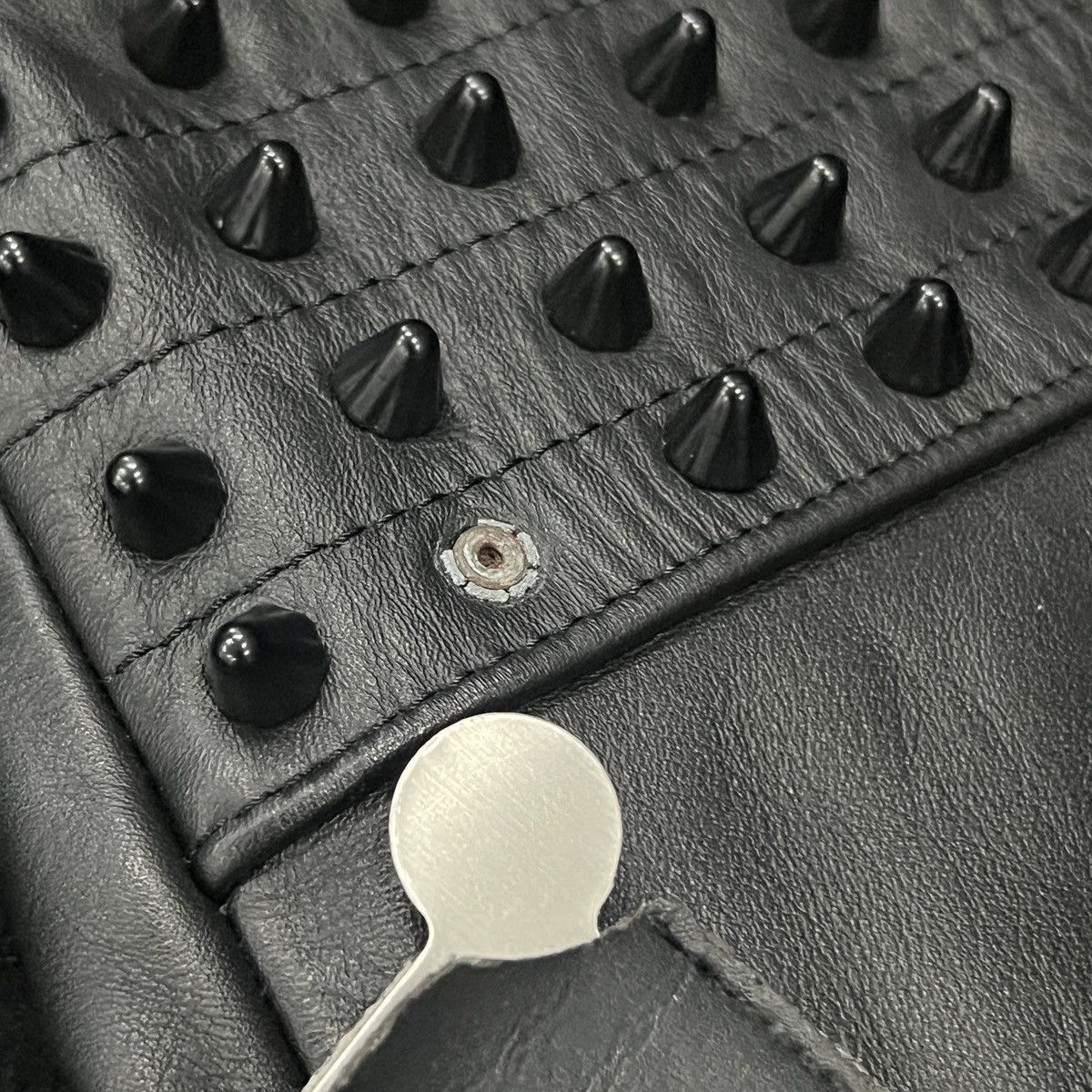 99%IS- 99%IS- AW13 Runway Studded Double-Breasted Coat Size US M / EU 48-50 / 2 - 10 Thumbnail