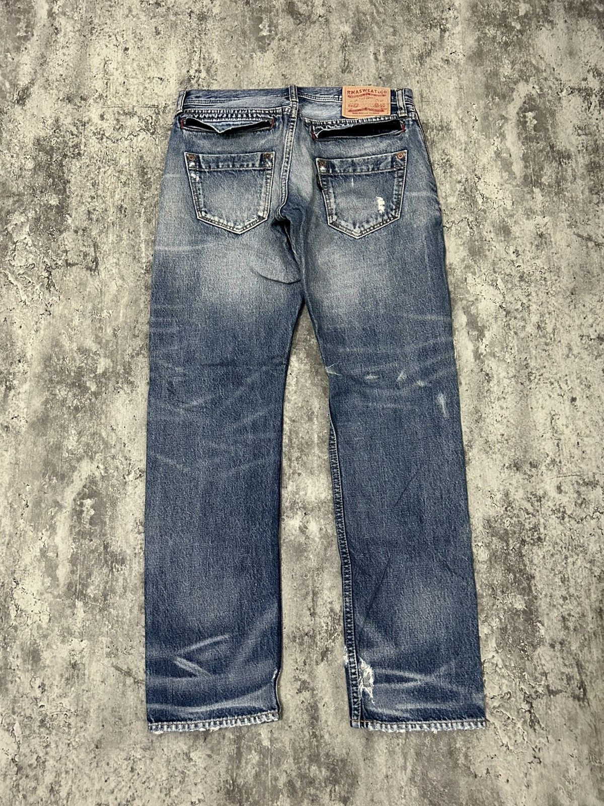 Japanese Brand RNA Inch Distressed Ripped Jeans Size US 30 / EU 46 - 2 Thumbnail